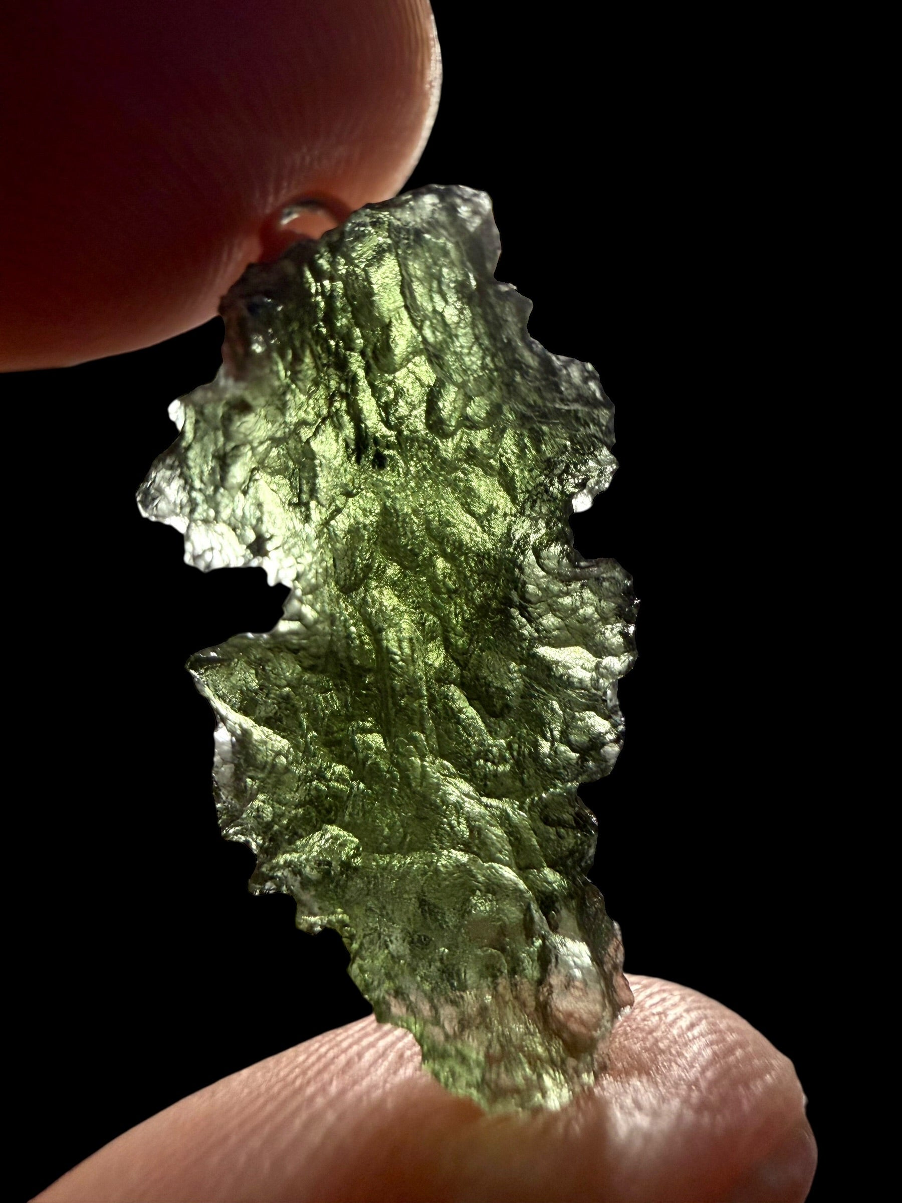 Silver moldavite pendant 1,8g - SP/V740