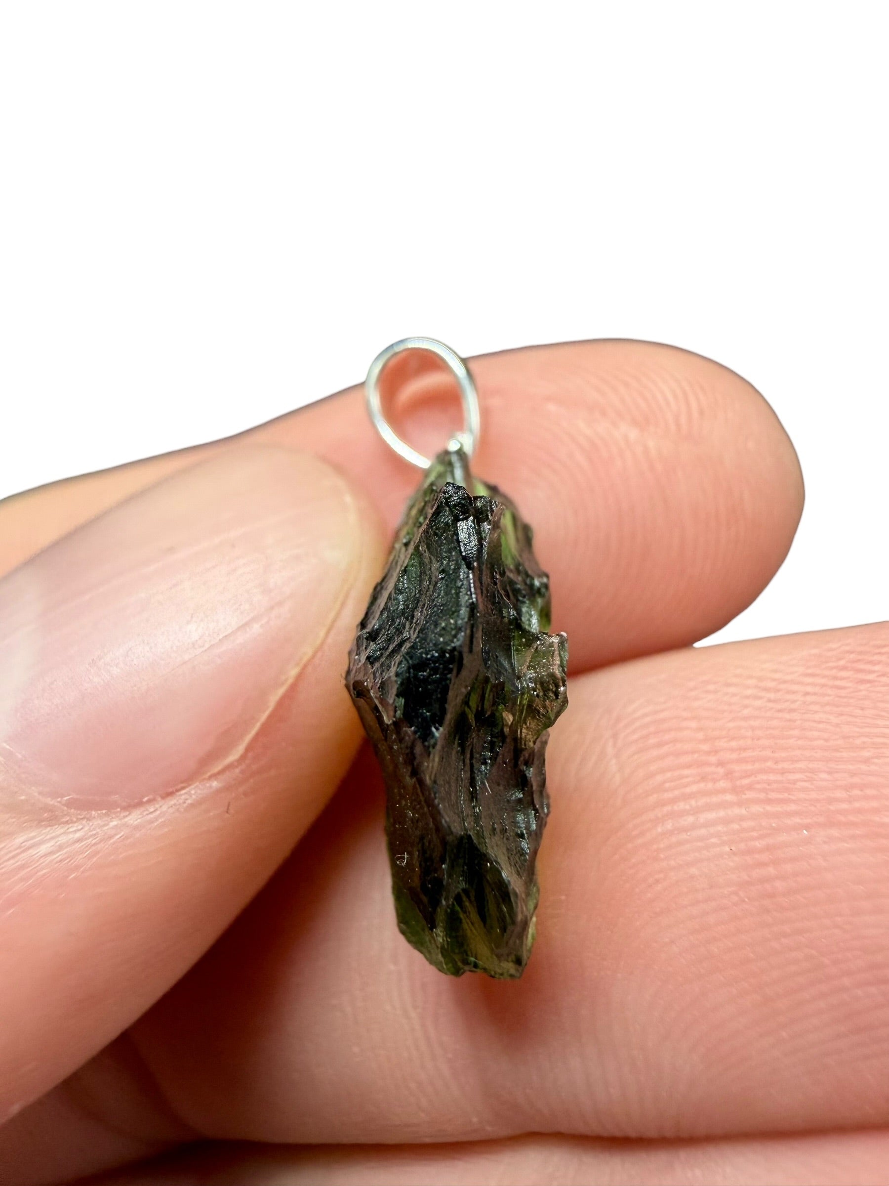 Silver moldavite pendant 1,9g - SP/V748