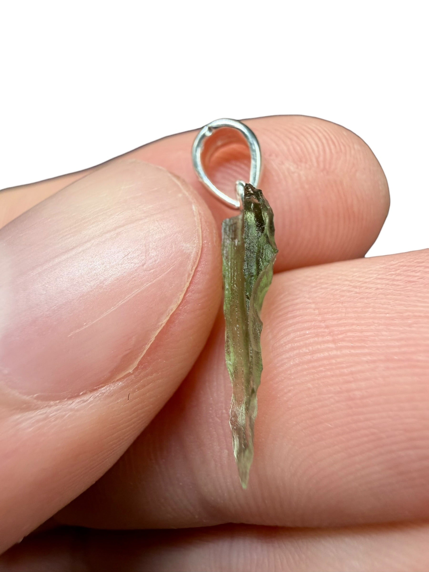 Silver moldavite pendant 0,5g - SP/V753
