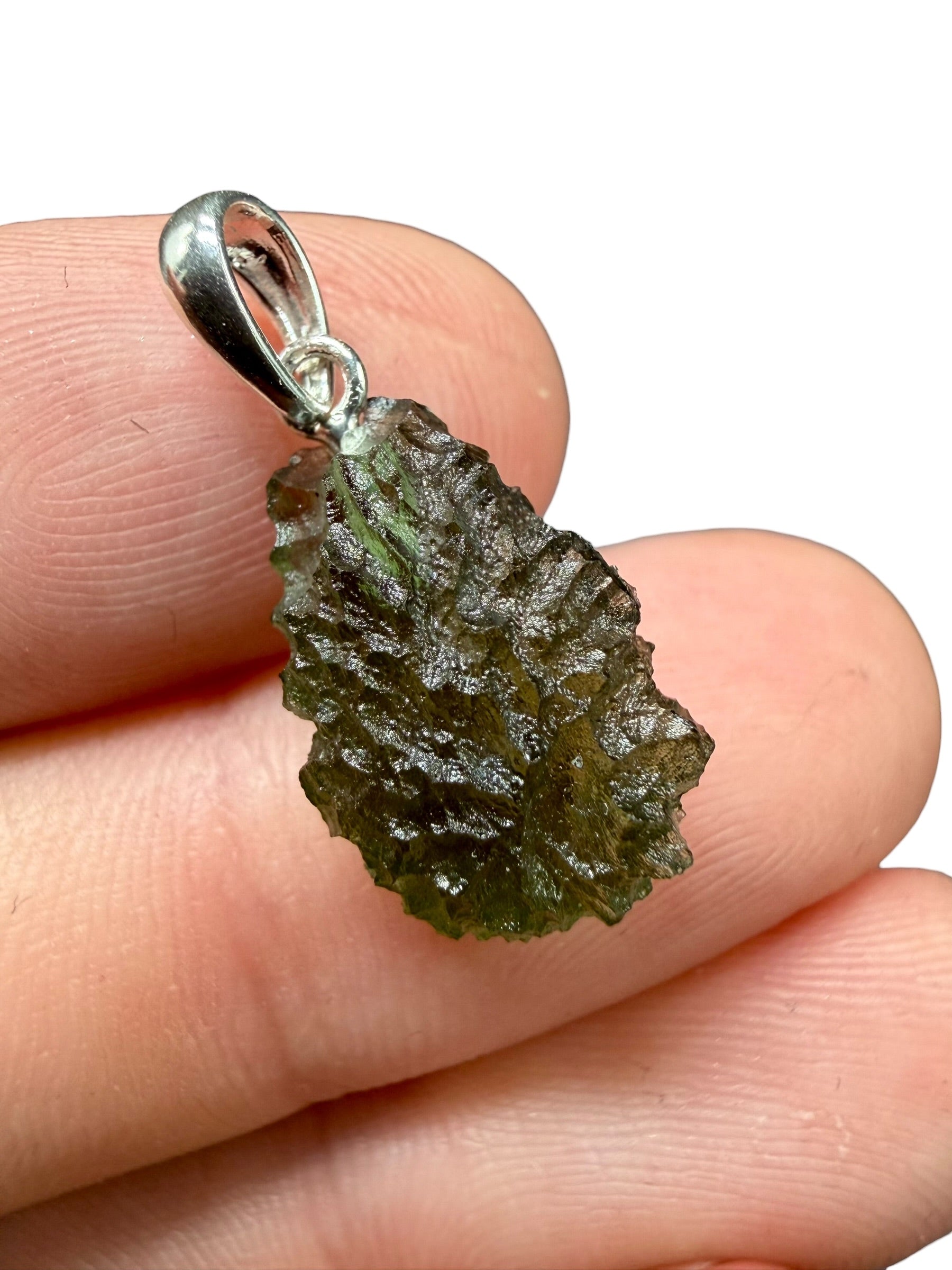 Silver moldavite pendant 1,5g - SP/V761
