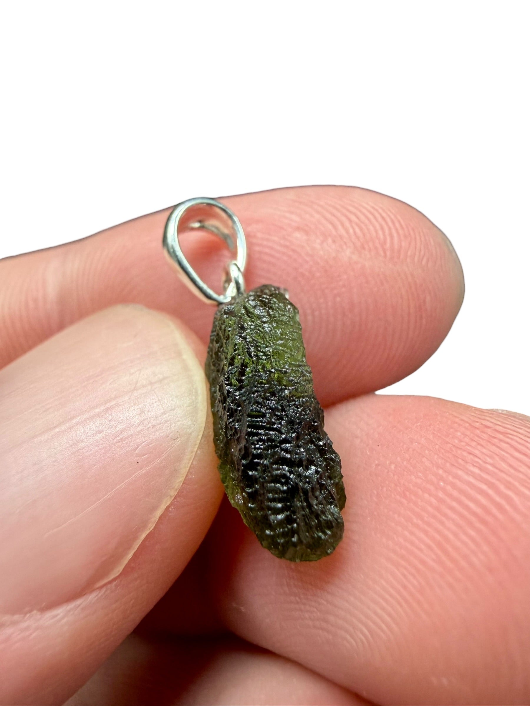 Silver moldavite pendant 1,13g - SP/V774