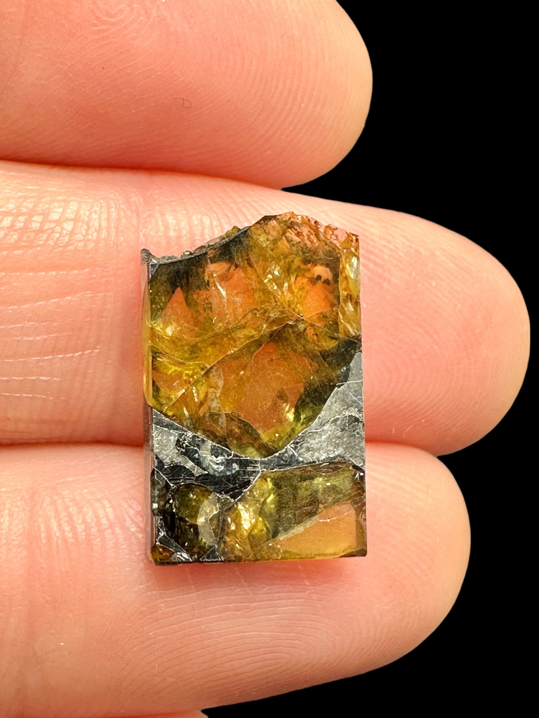 Meteorite Pallasit Brahin 1,6g – Extra Quality – Belarus - MEBR76