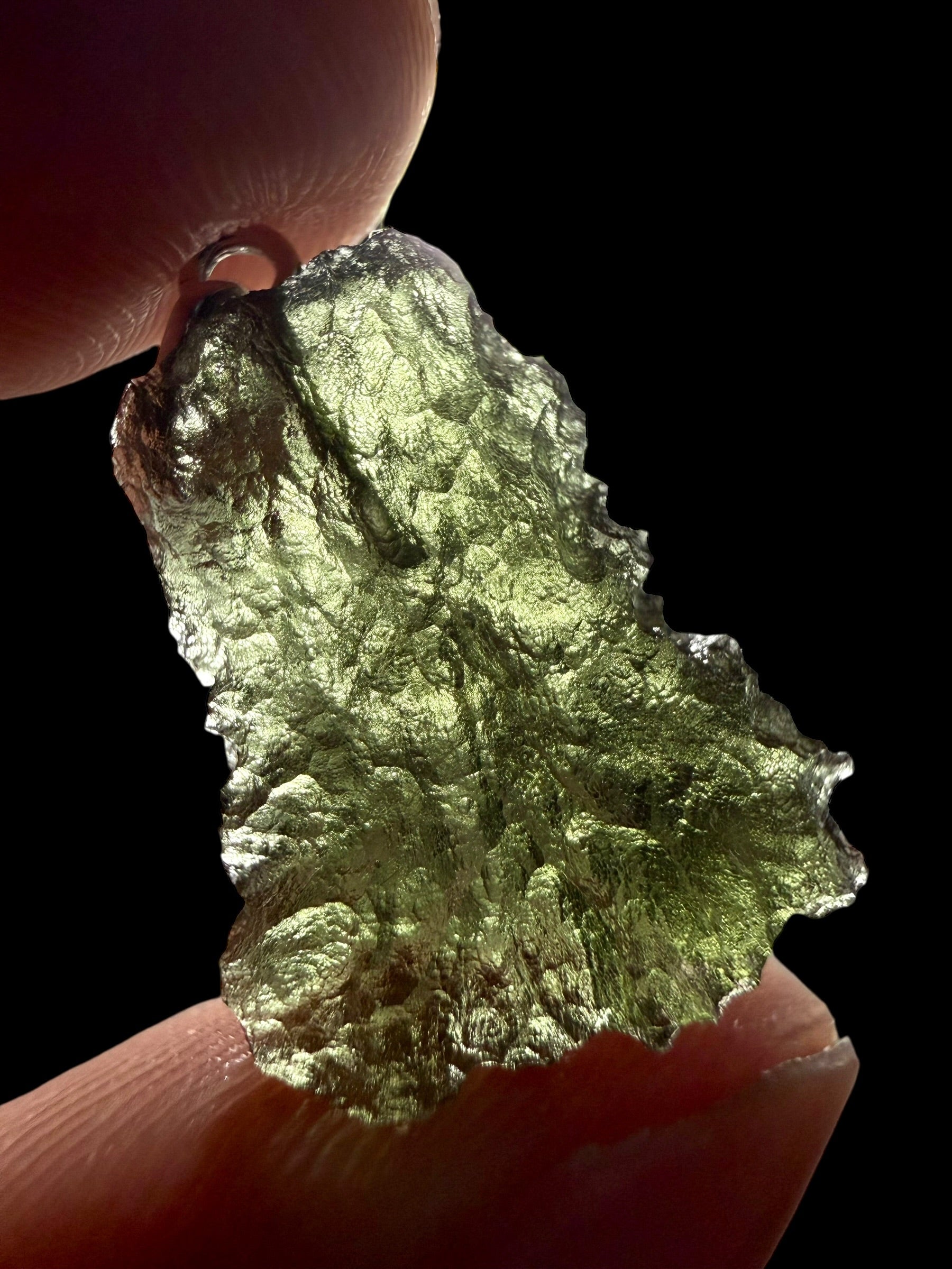 Silver moldavite pendant 1,8g - SP/V796