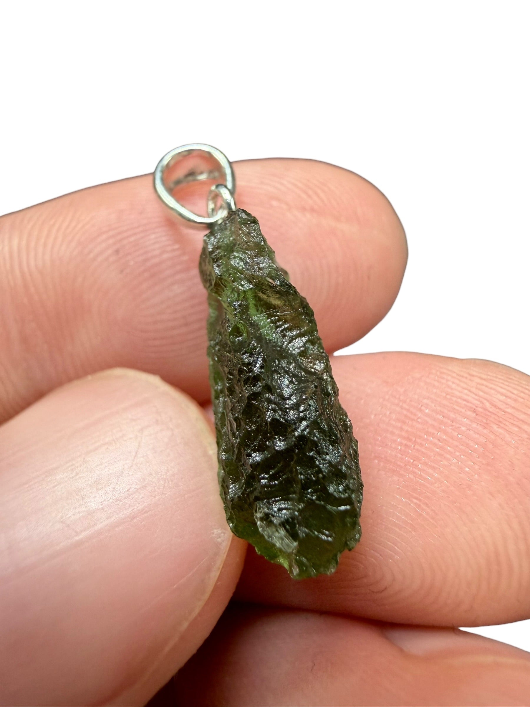 Silver moldavite pendant 1,5g - SP/V798