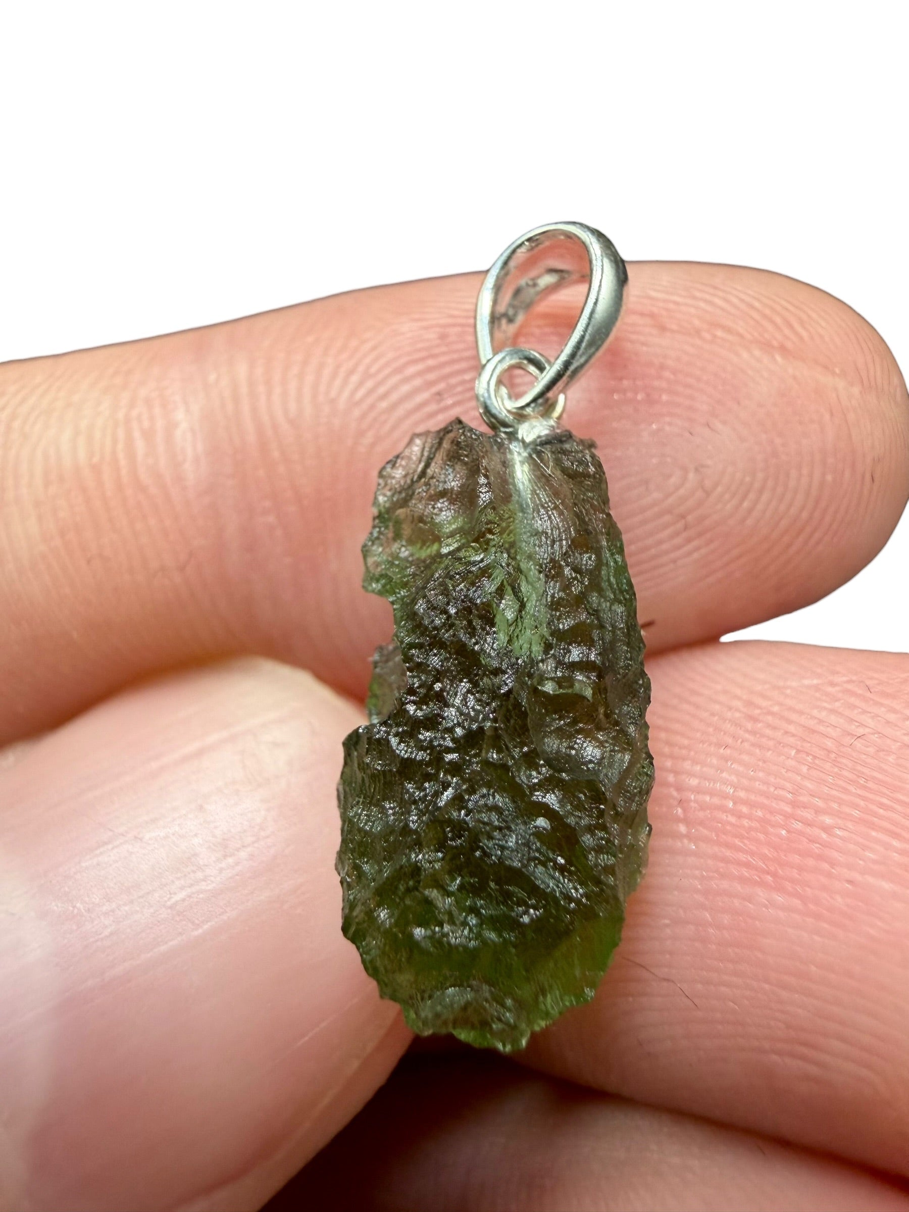 Silver moldavite pendant 1,5g - SP/V798