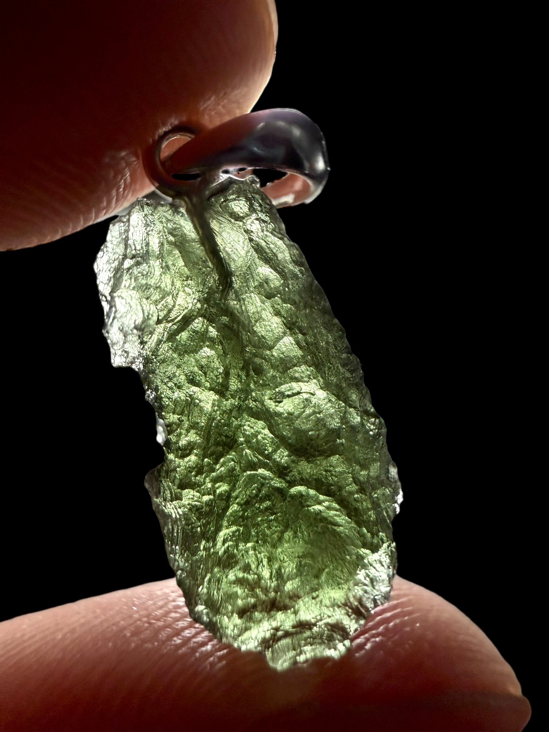 Silver moldavite pendant 1,5g - SP/V798