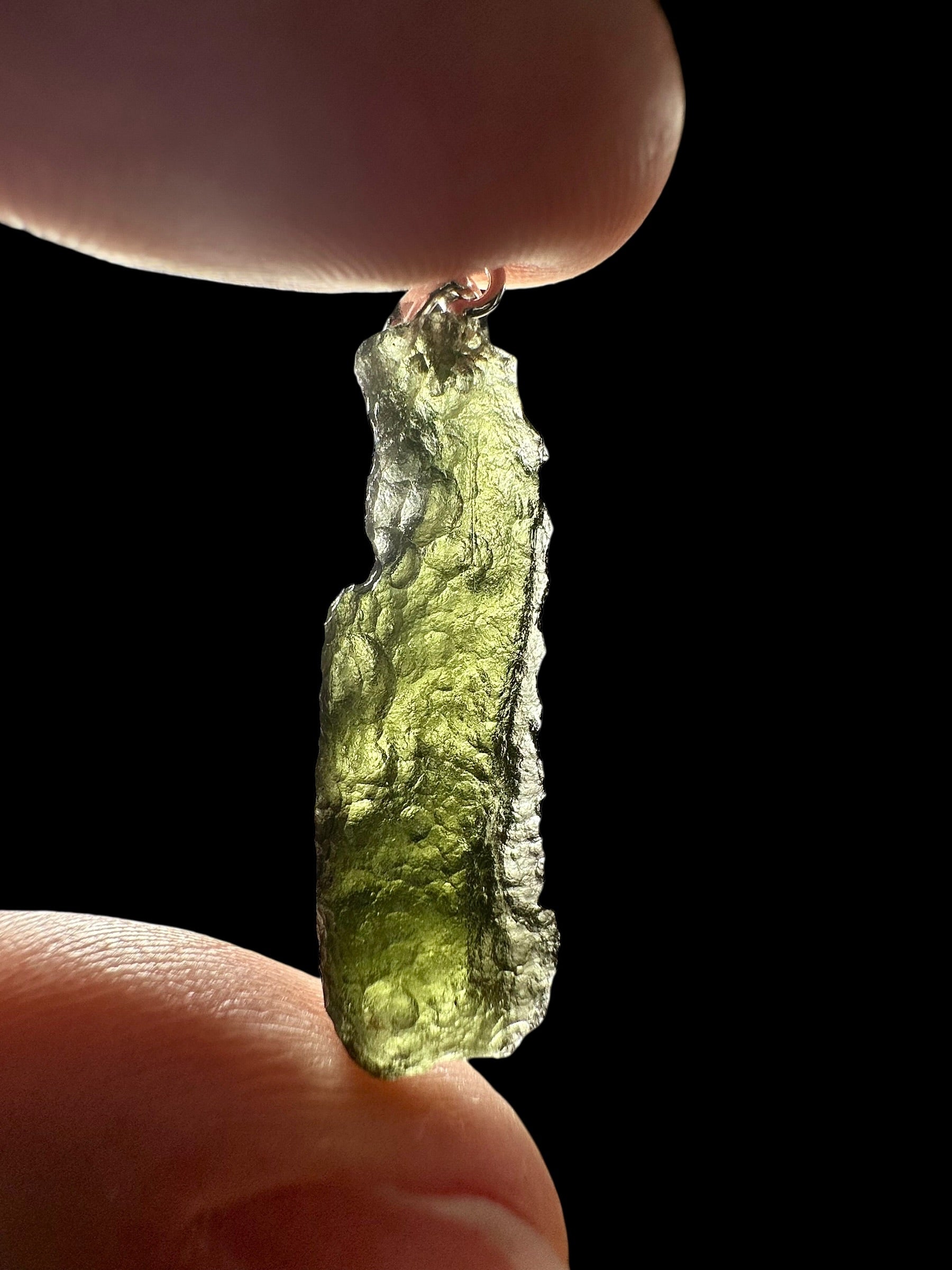 Silver moldavite pendant 2,1g - SP/V811