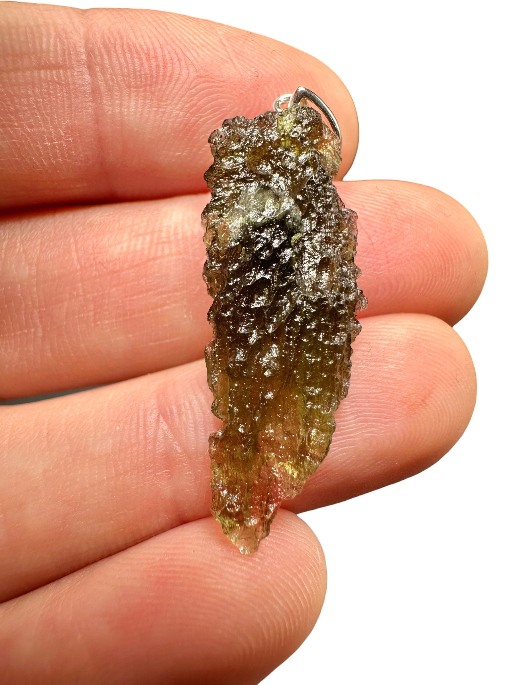 Silver moldavite pendant 2,2g - SP/V815