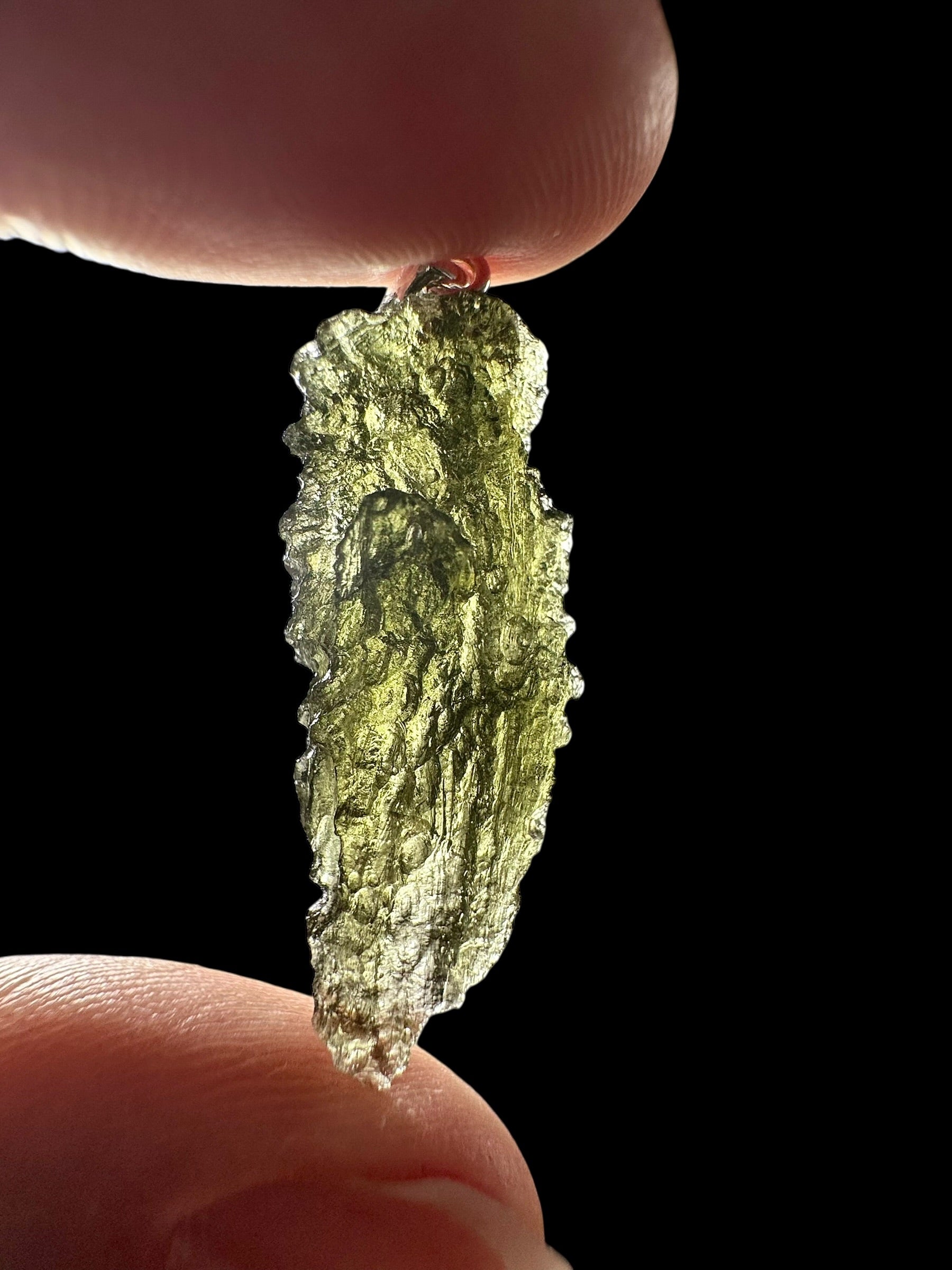 Silver moldavite pendant 2,2g - SP/V815