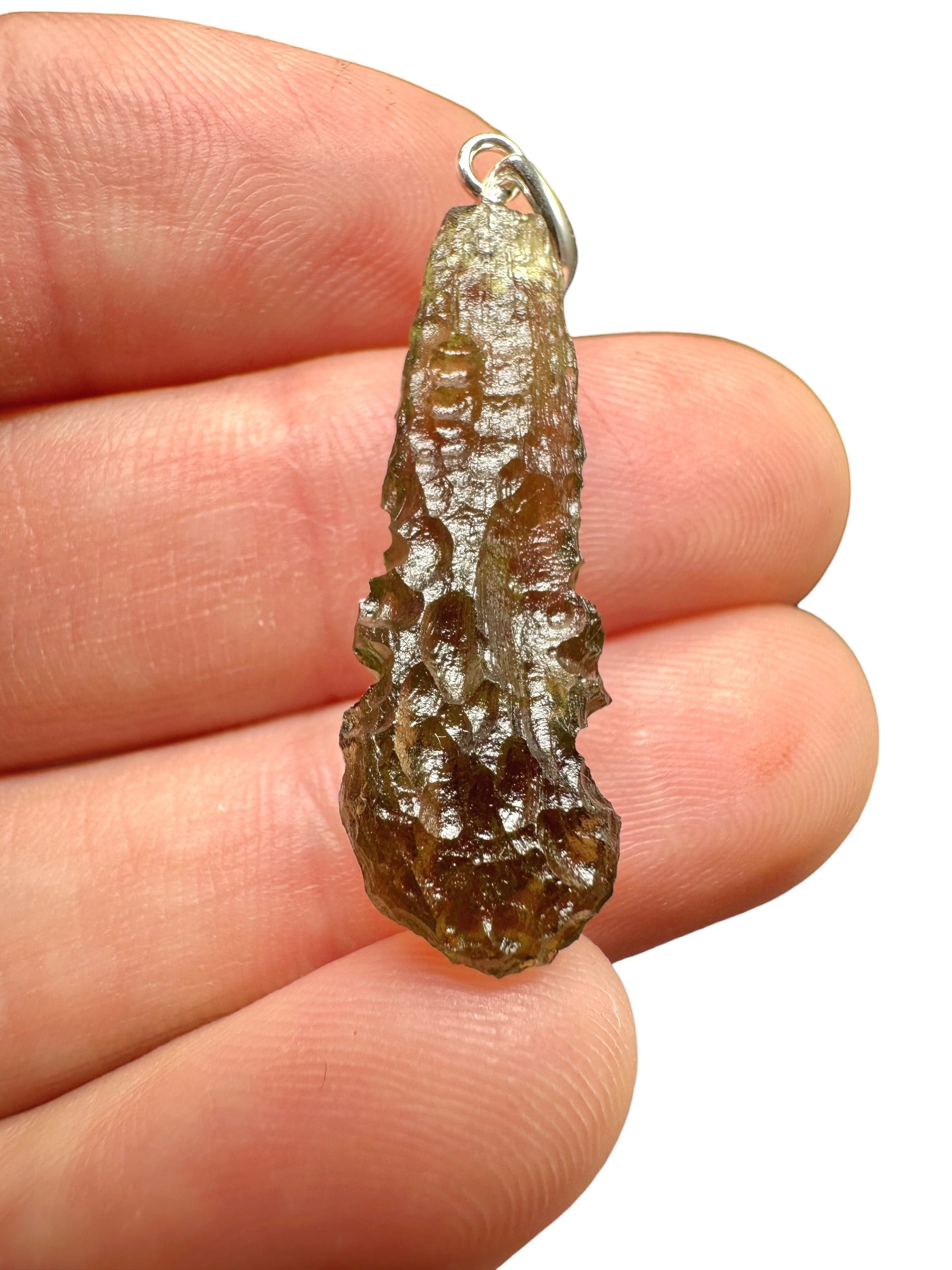 Silver moldavite pendant 1,7g - SP/V819