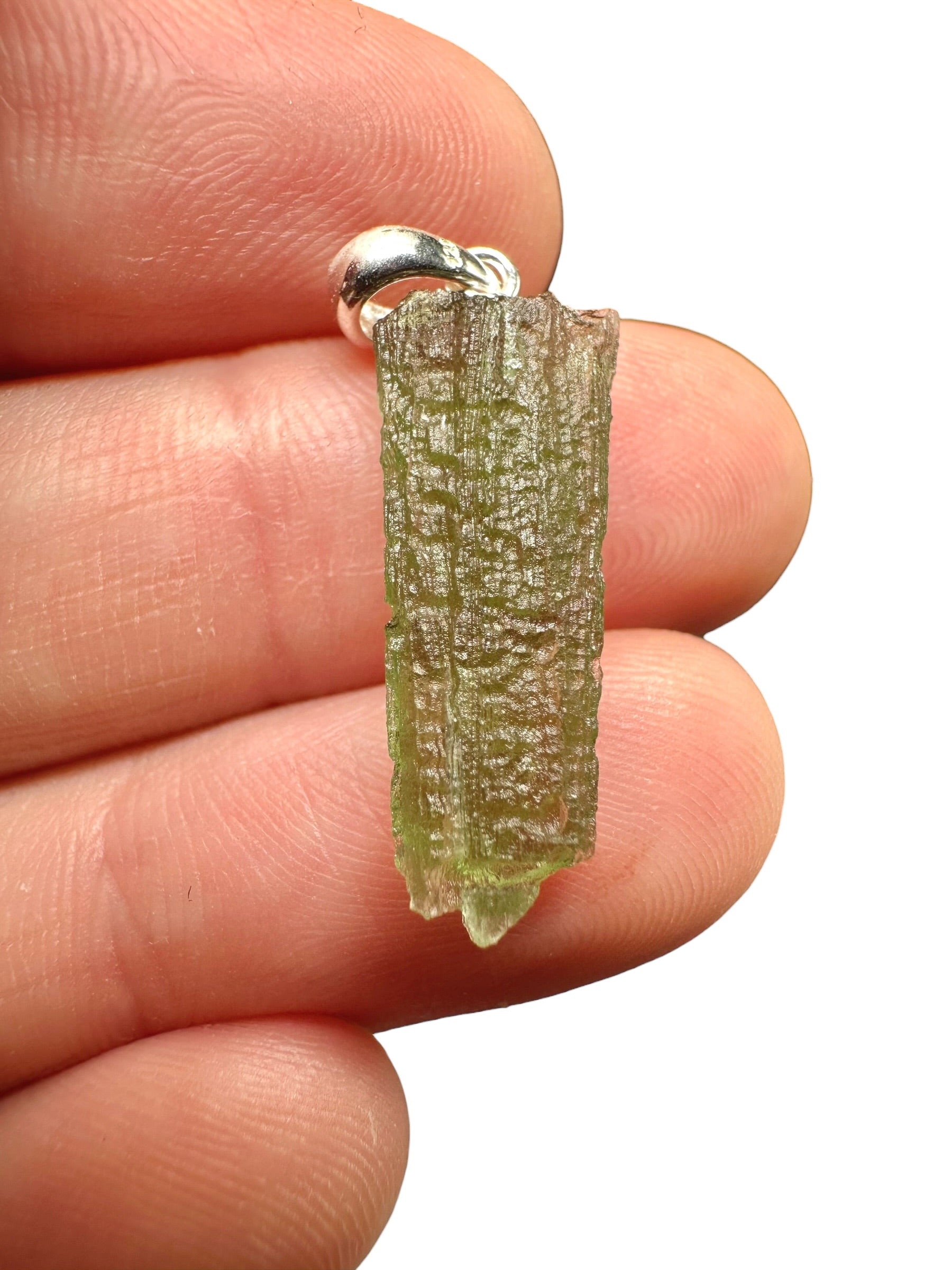 Silver moldavite pendant 1,1g - SP/V824