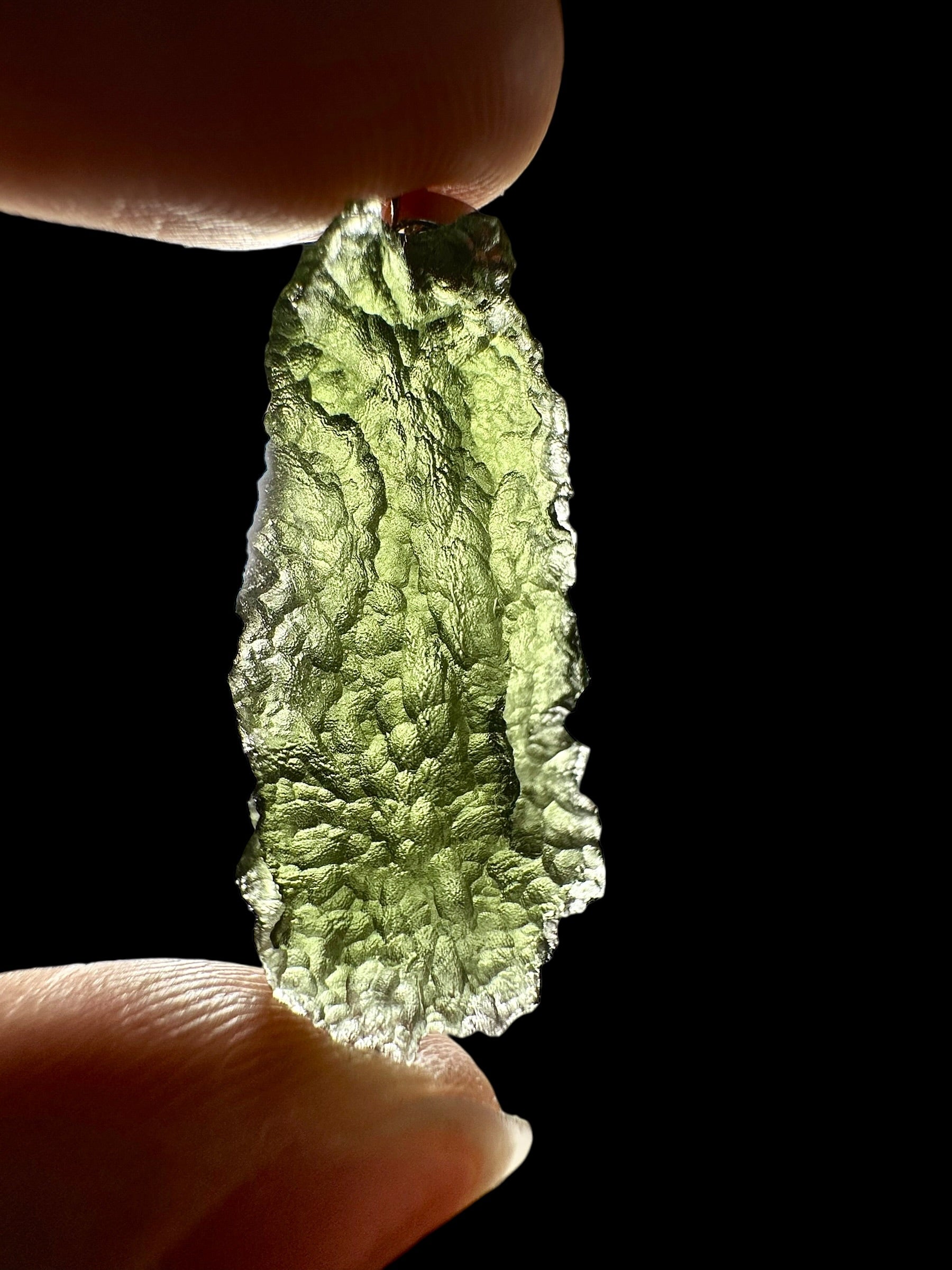 Silver moldavite pendant 4,1g - SP/V835