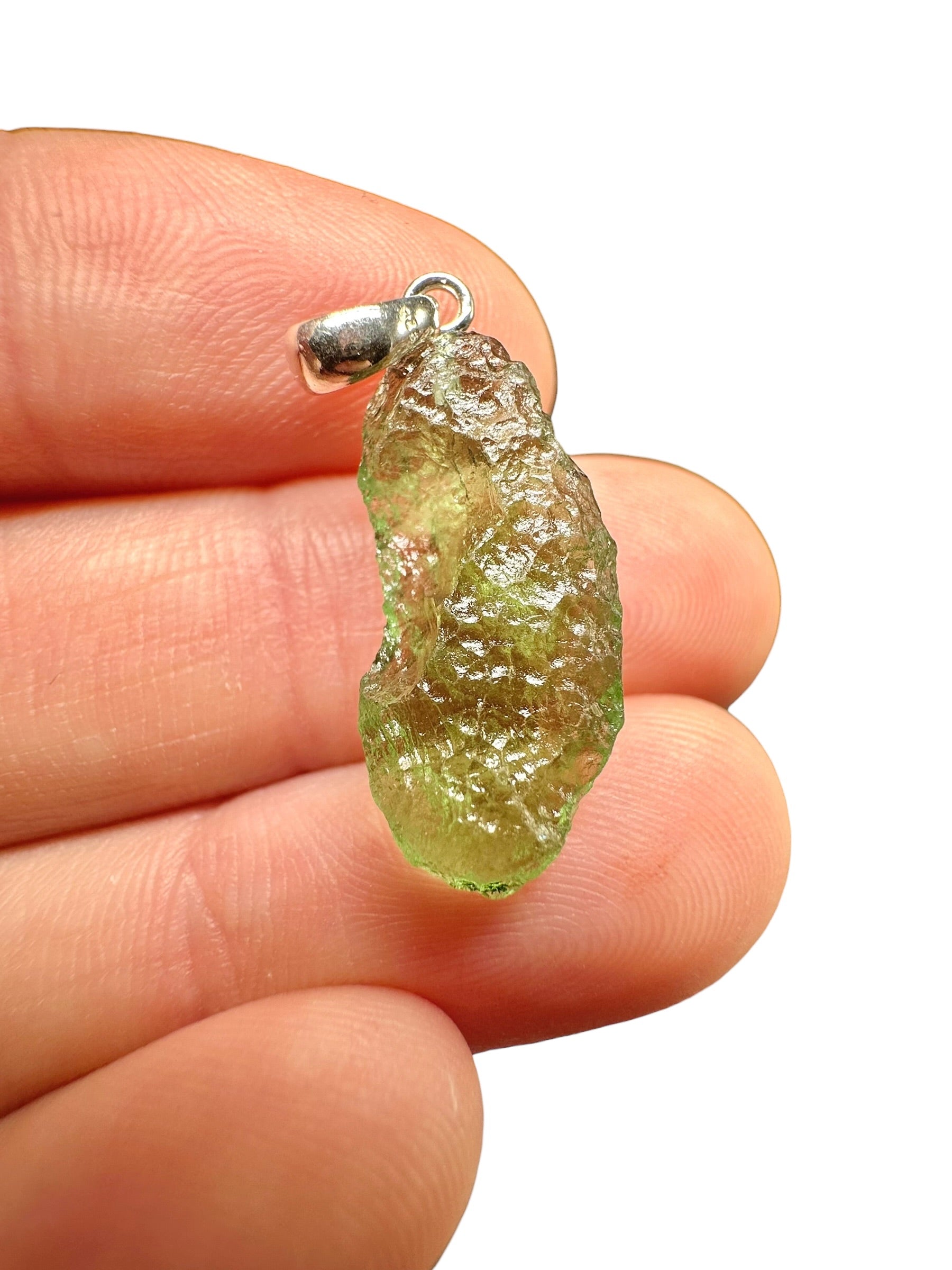 Silver moldavite pendant 1,5g