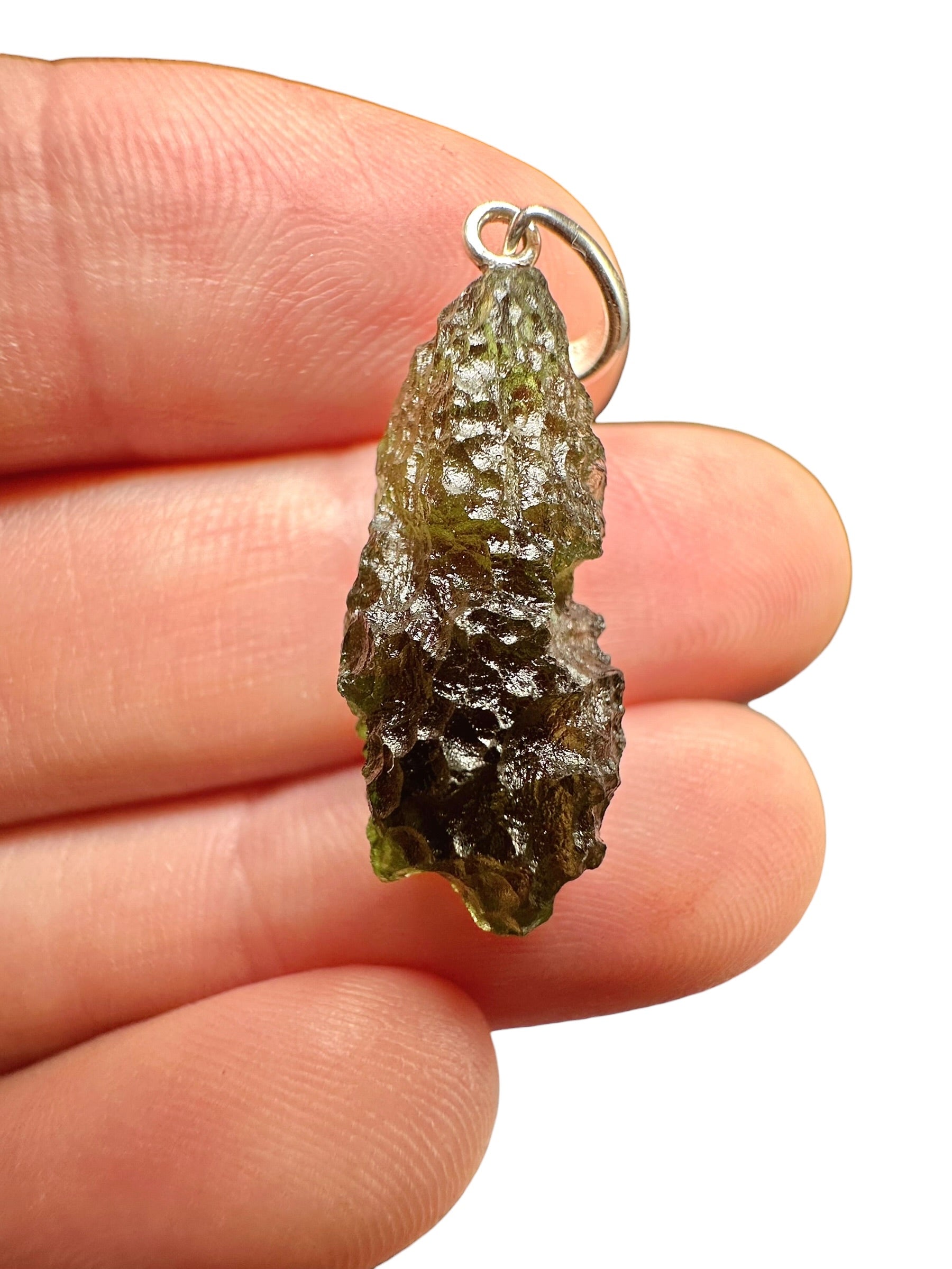 Silver moldavite pendant 2,2g - SP/V838