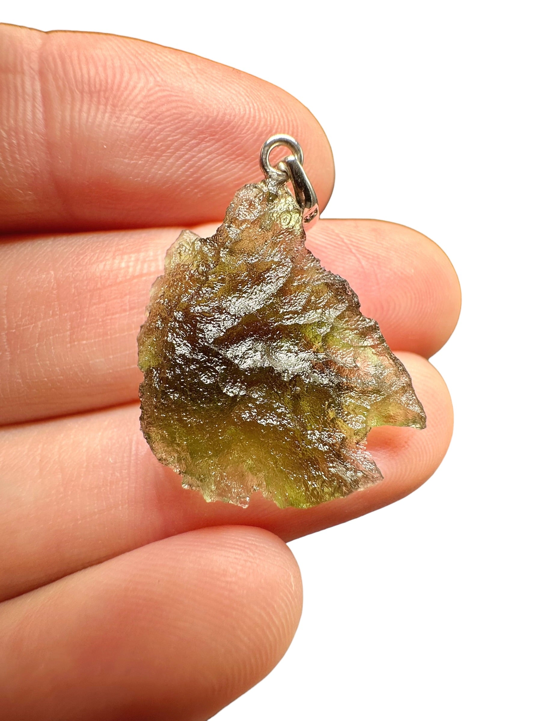 Silver moldavite pendant 2,2g - SP/V840