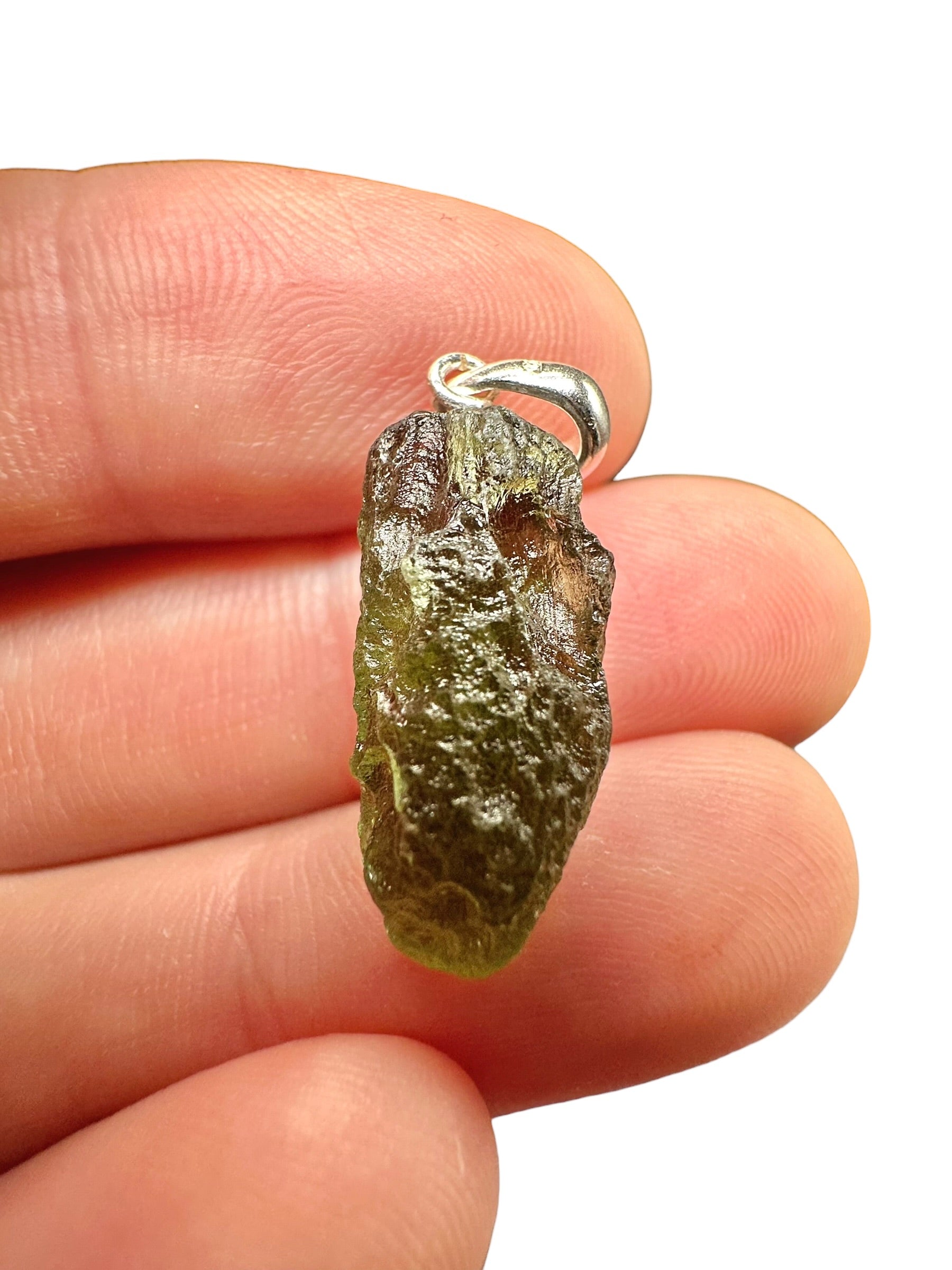 Silver moldavite pendant 2g - SP/V842