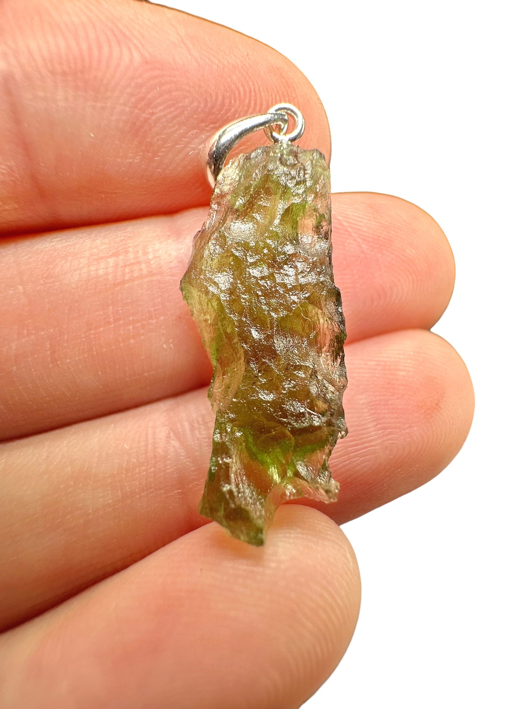 Silver moldavite pendant 1,5g - SP/V843