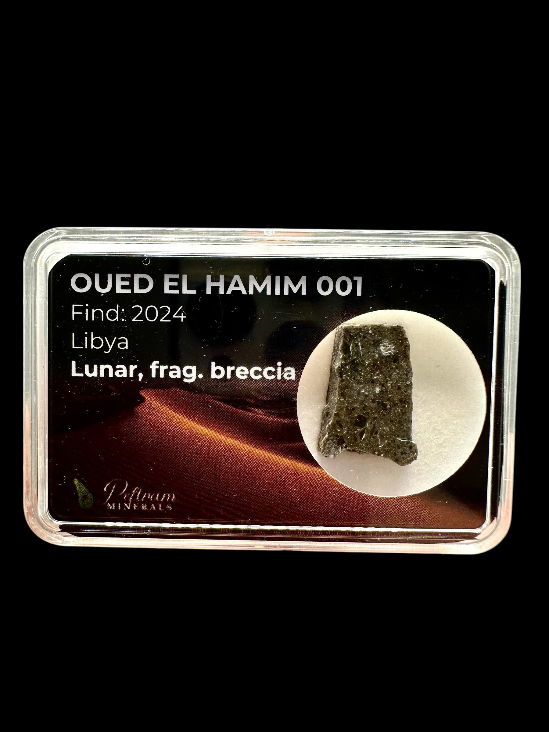 Lunar meteorite Oued el Hamim 001 – 1,3g – Libya