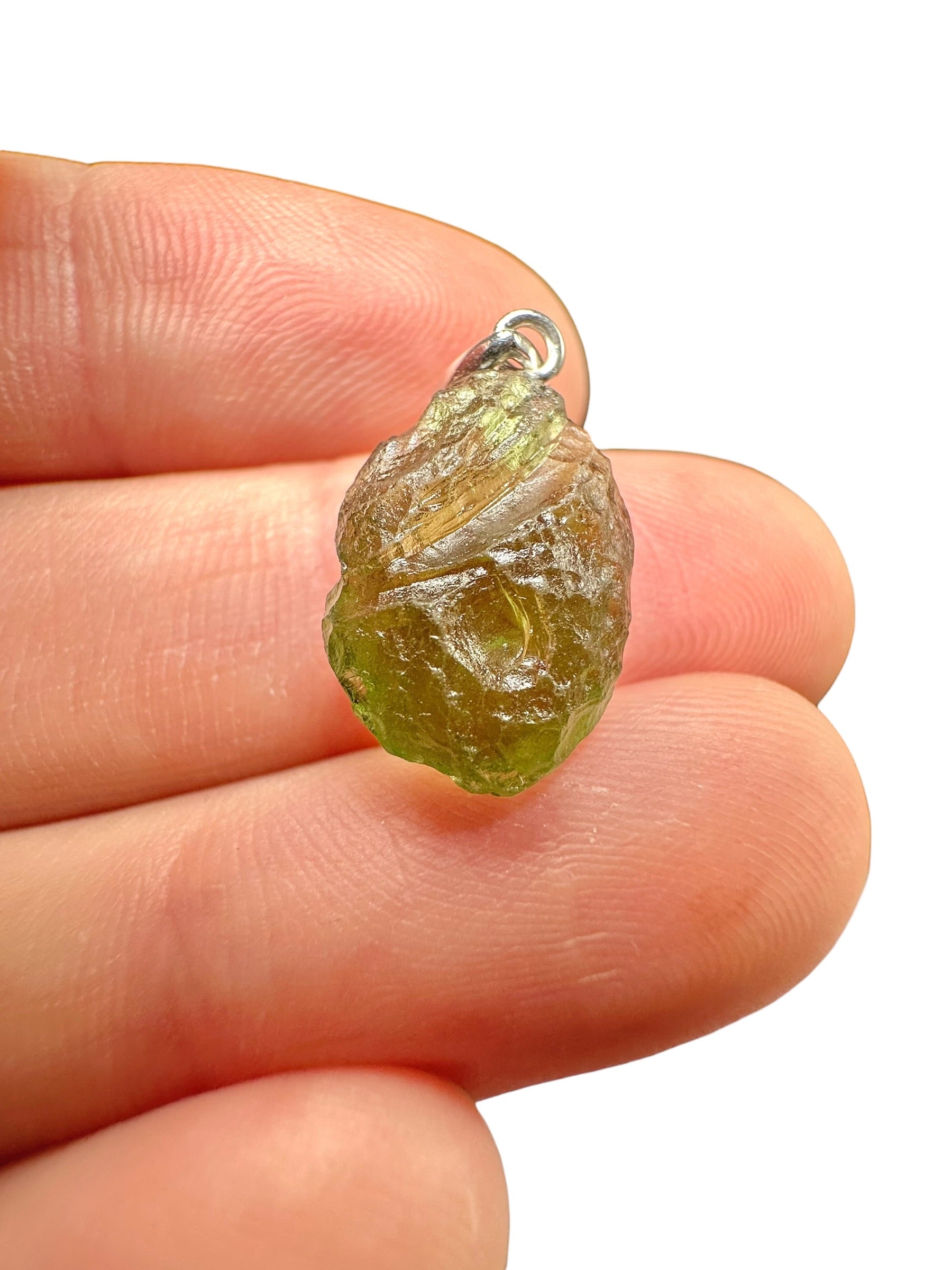 Silver moldavite pendant 1,4g - SP/V849