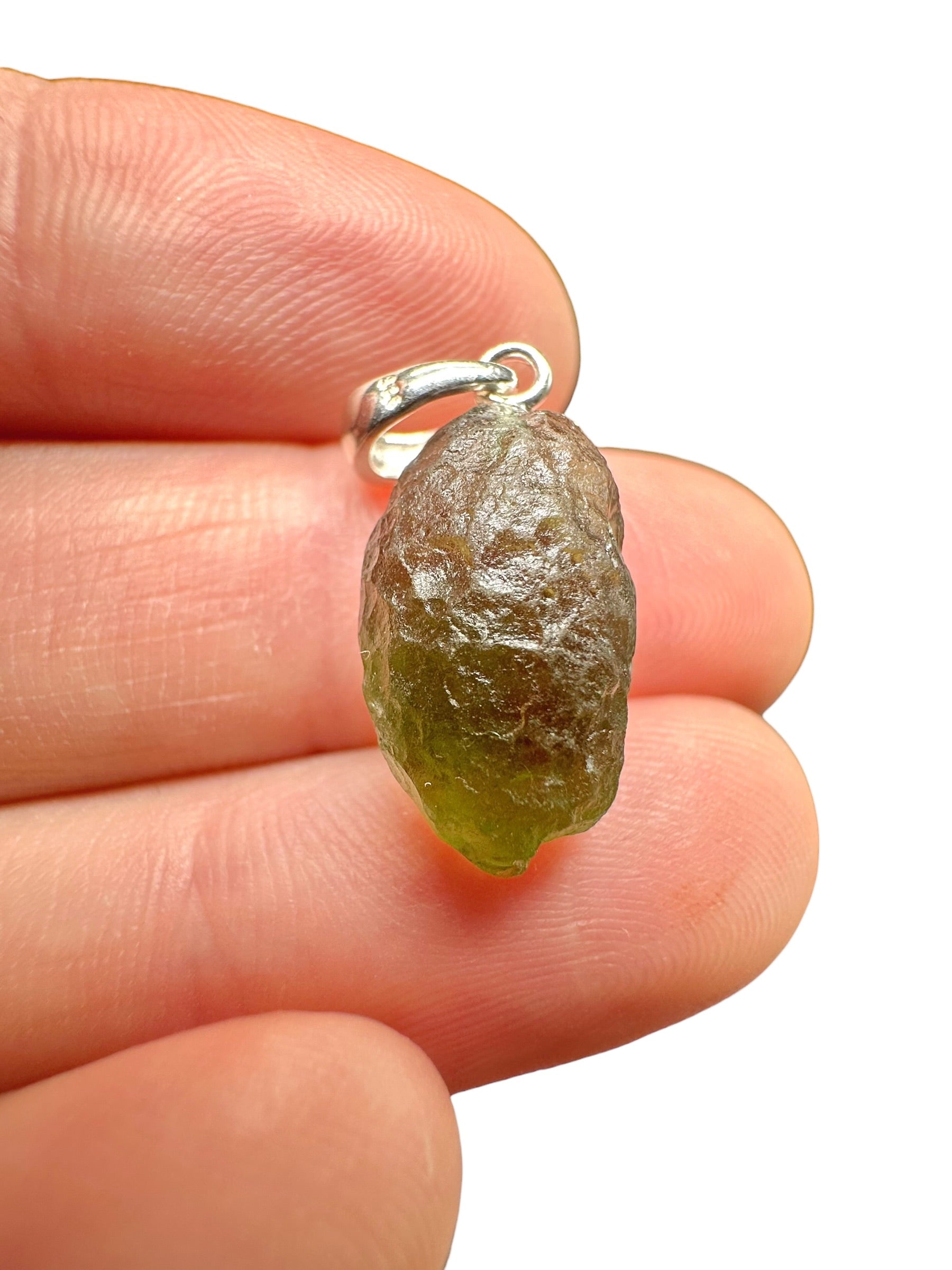 Silver moldavite pendant 1,6g - SP/V851