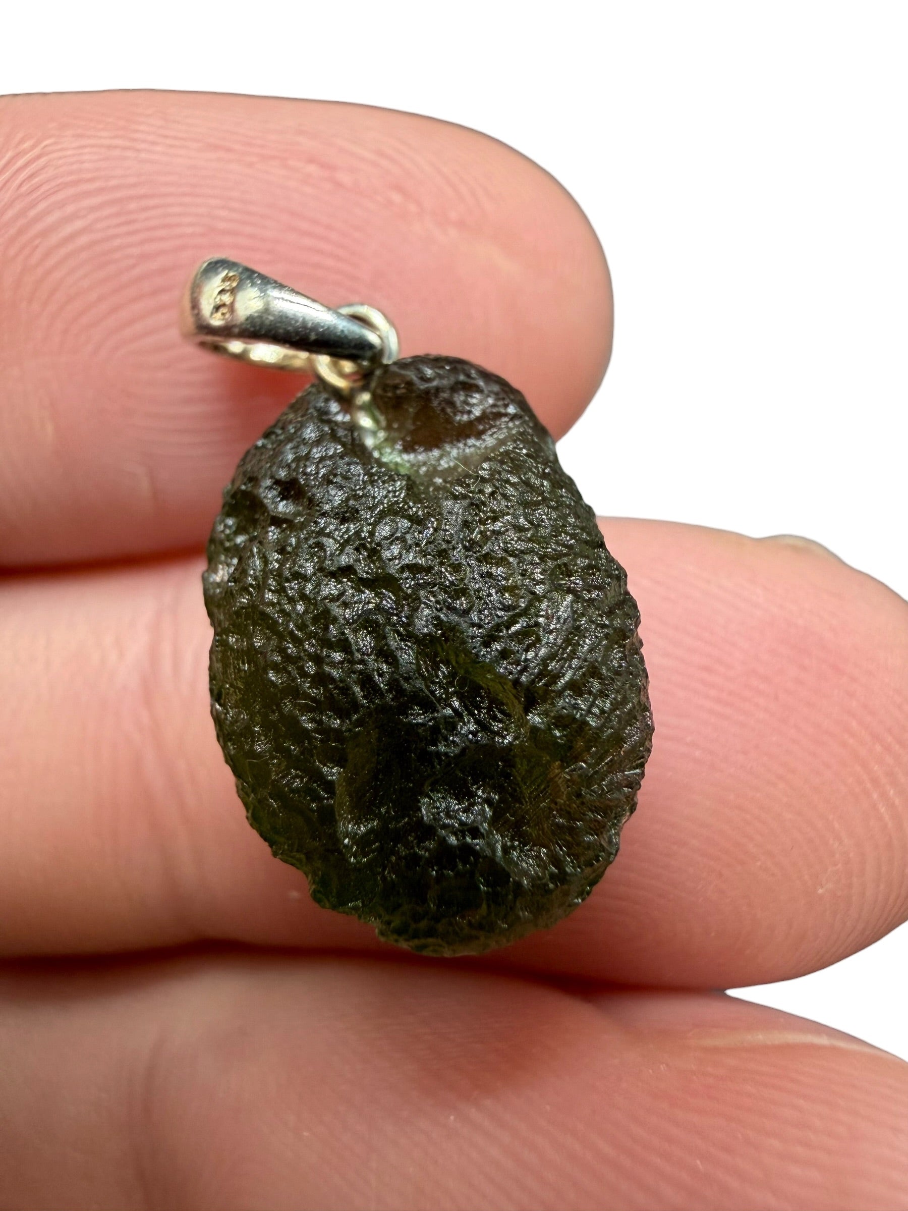 Silver moldavite pendant 2,2g - SP/V854