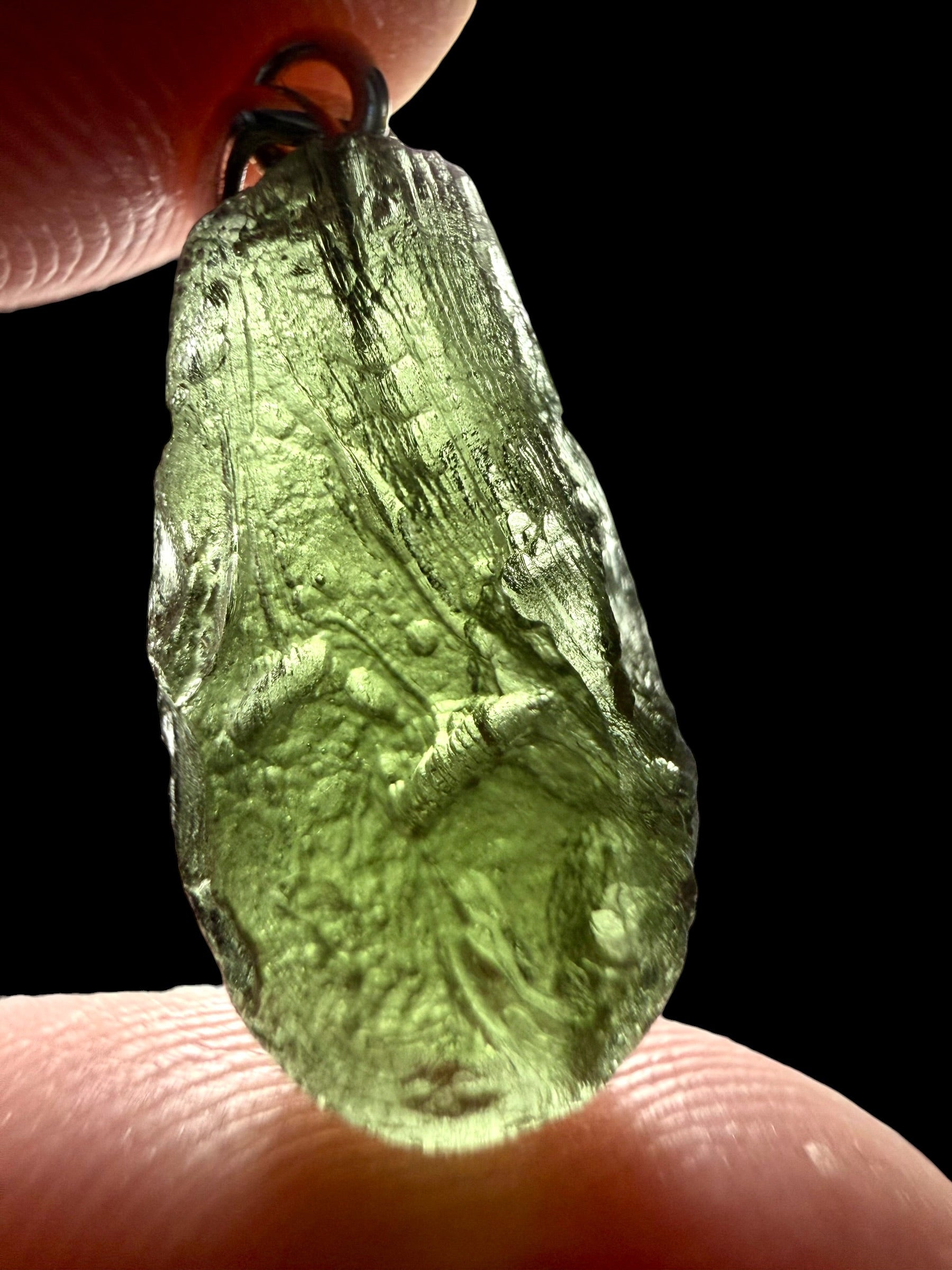 Silver moldavite pendant 1,7g - SP/V856