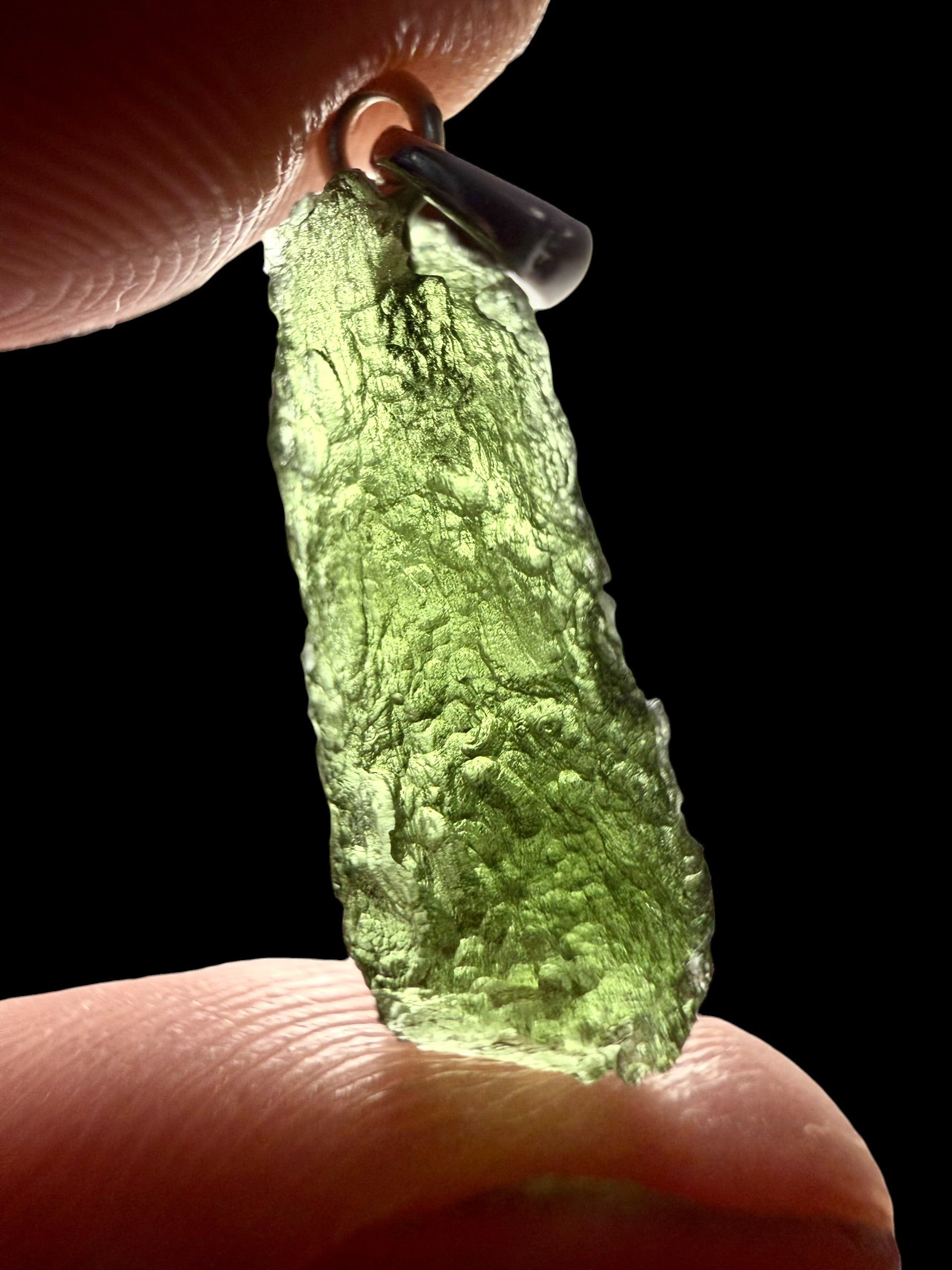 Silver moldavite pendant 1,5g - SP/V857