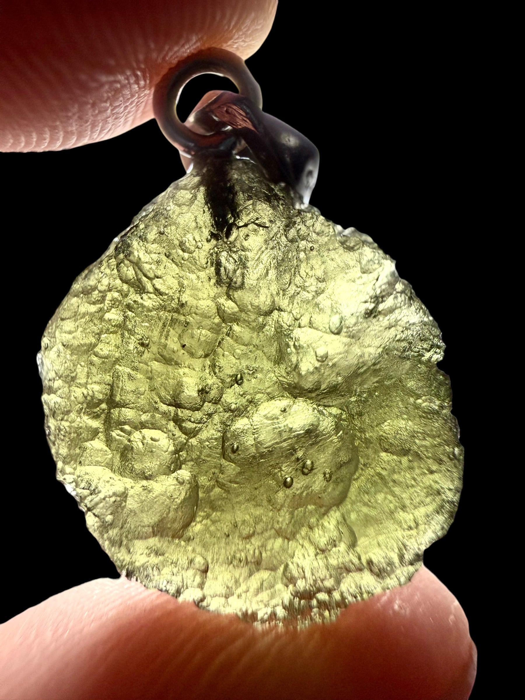 Silver moldavite pendant 2,7g - SP/V858