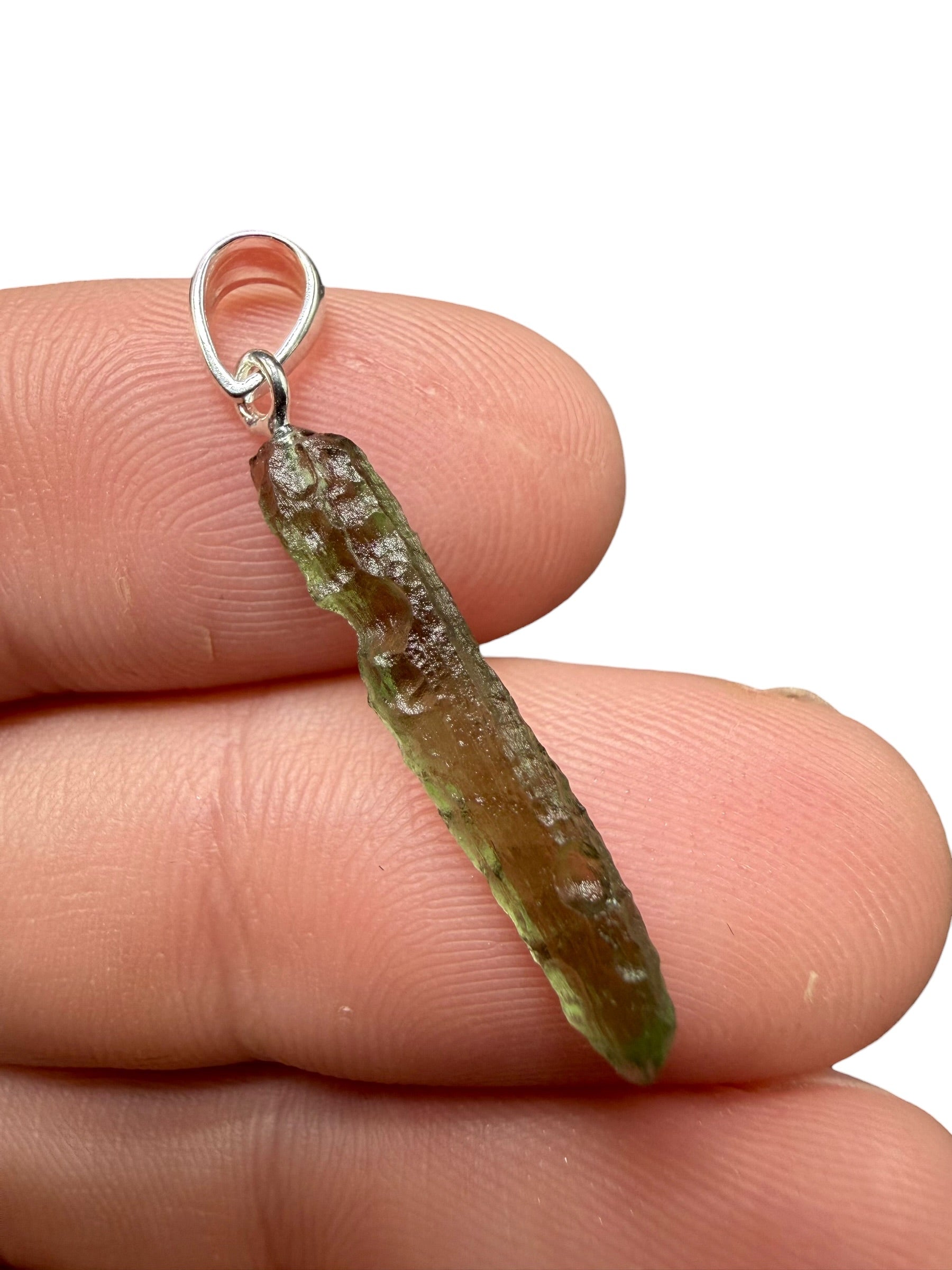 Silver moldavite pendant 0,7g - SP/V859