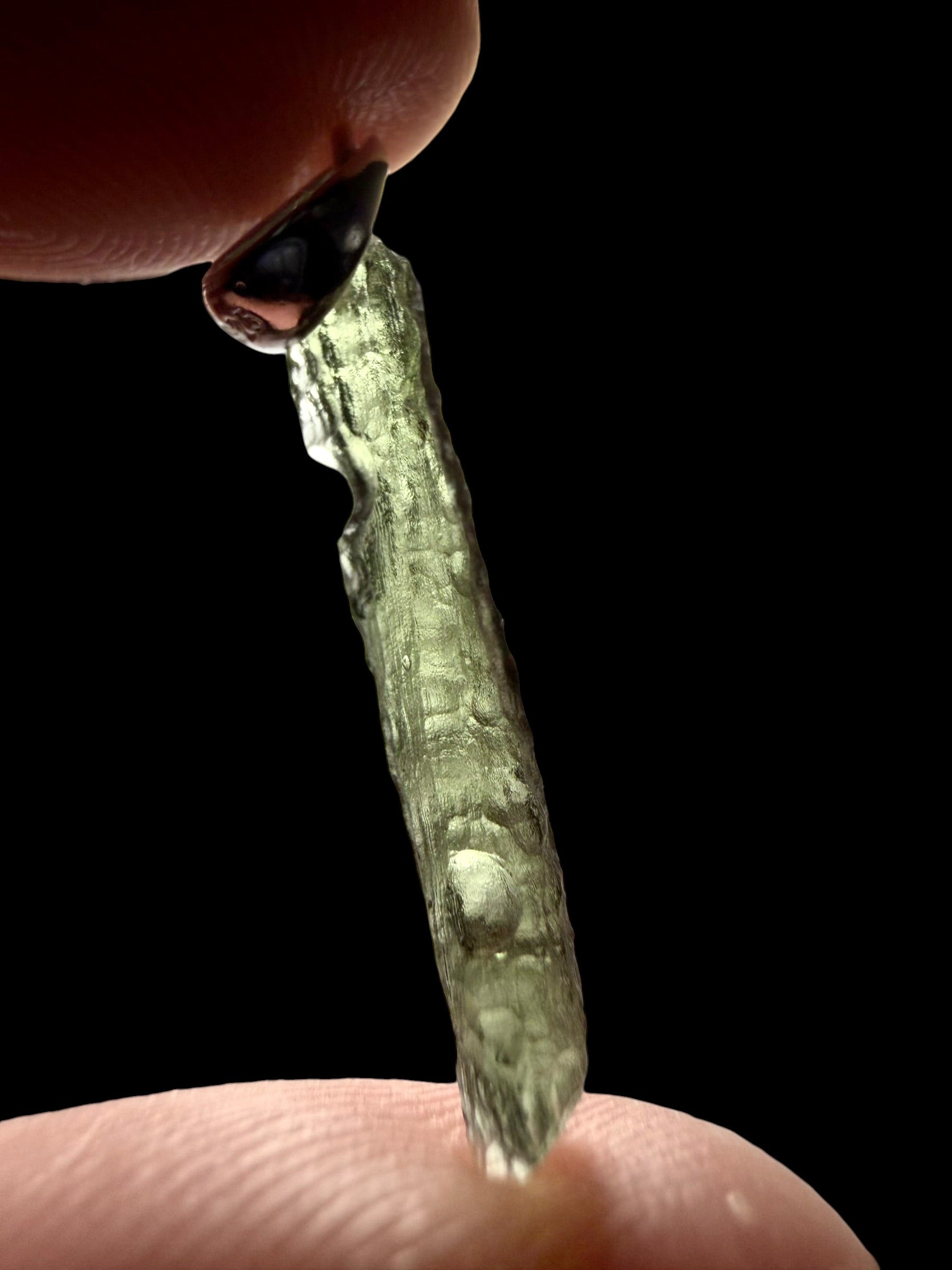 Silver moldavite pendant 0,7g - SP/V859