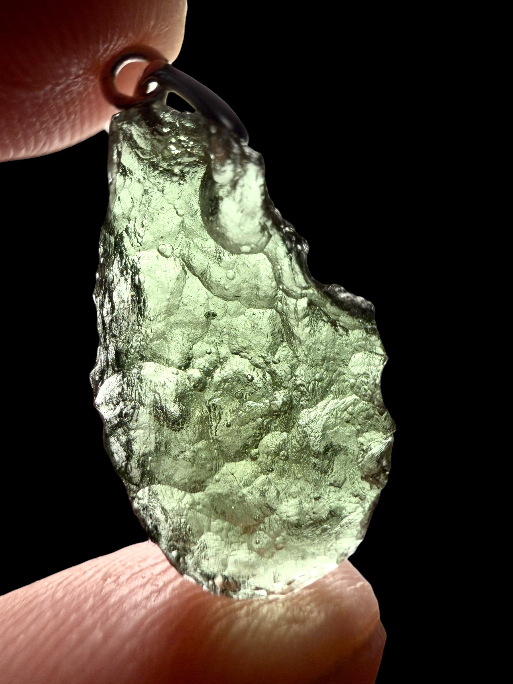 Silver moldavite pendant 1,5g - SP/V860