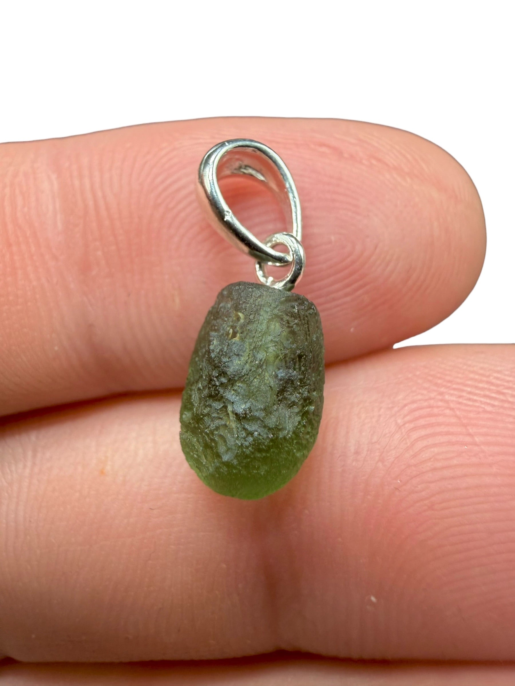 Silver moldavite pendant 0,9g - SP/V864