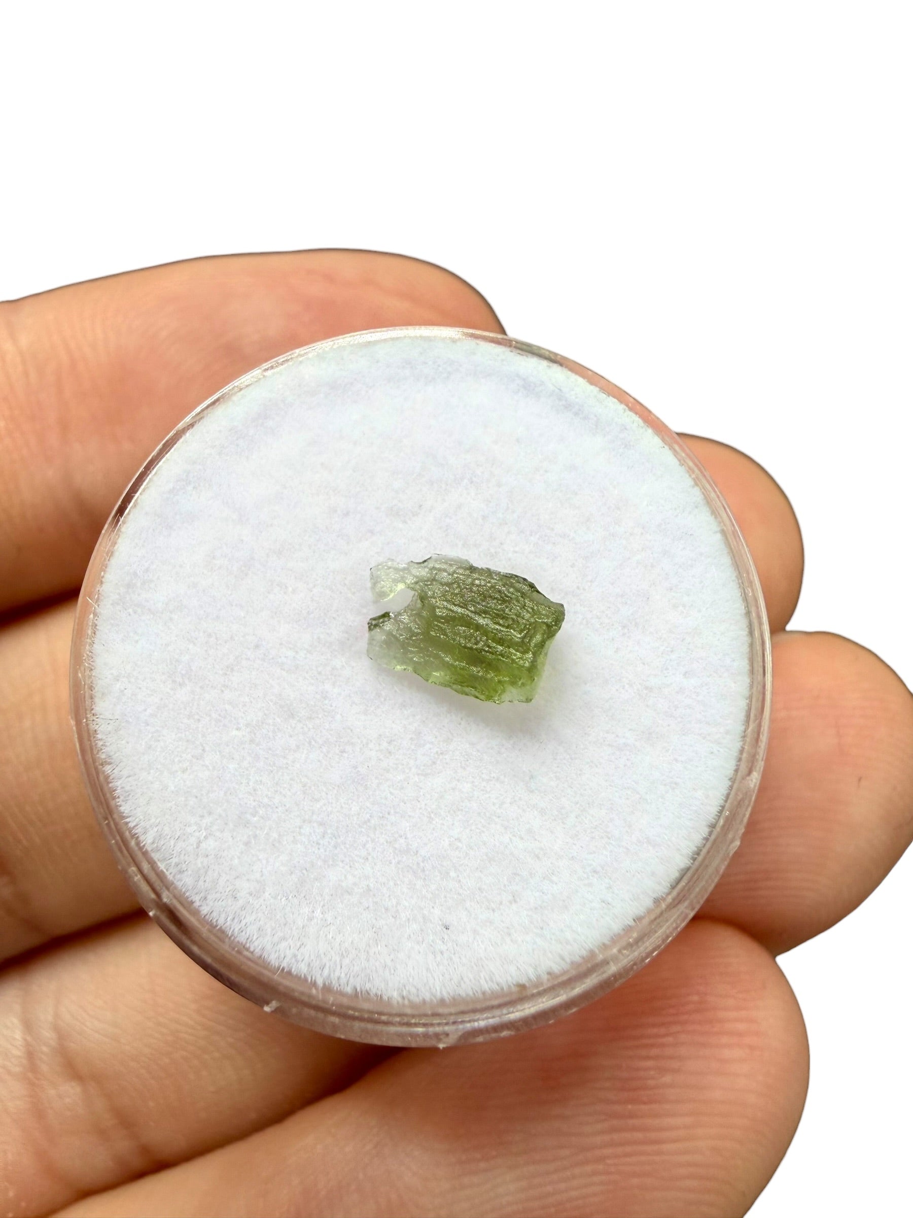 Moldavites in a box, 12 pieces (random piece) - VK05