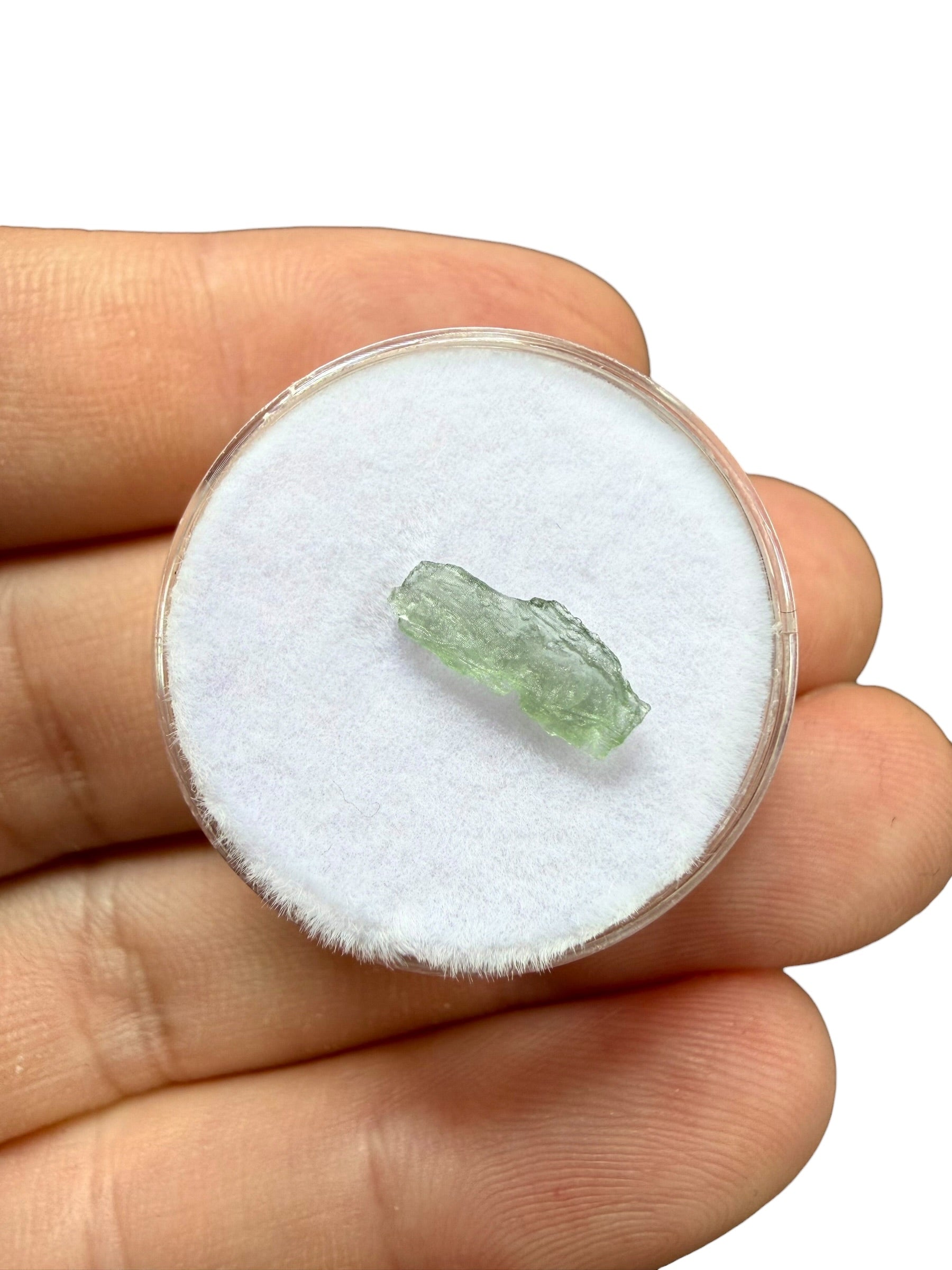 Moldavites in a box, 12 pieces (random piece) - VK05