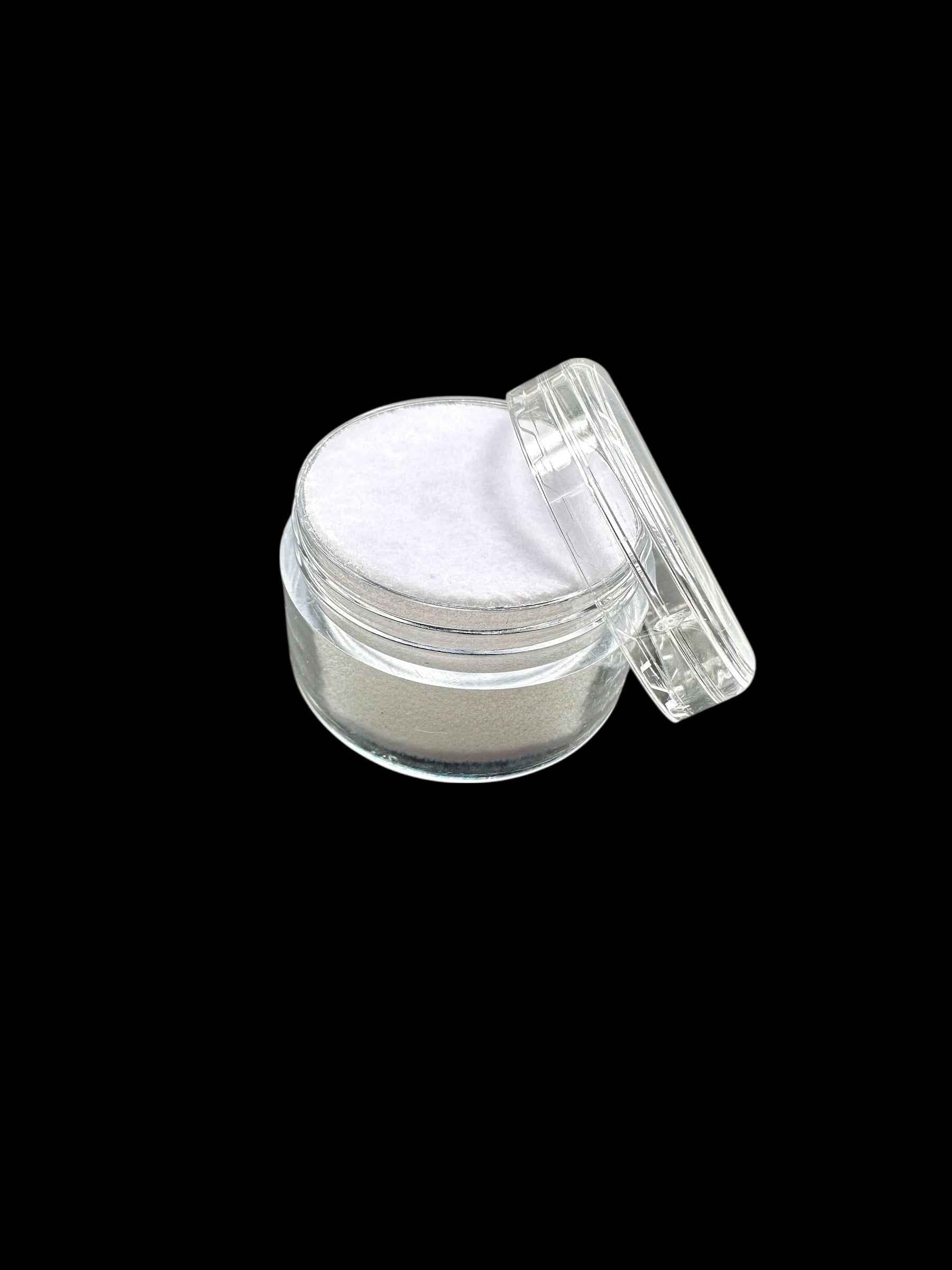 Confezione da 12 scatole in plastica con coperchio a vite per campioni di minerali (bianche) - PK012