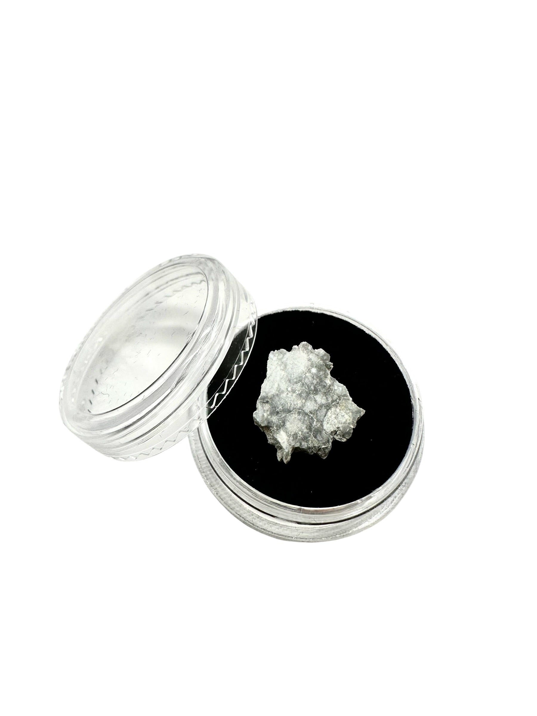 Pack of 12 pcs of plastic screw-top box for mineral samples (black) - PK013