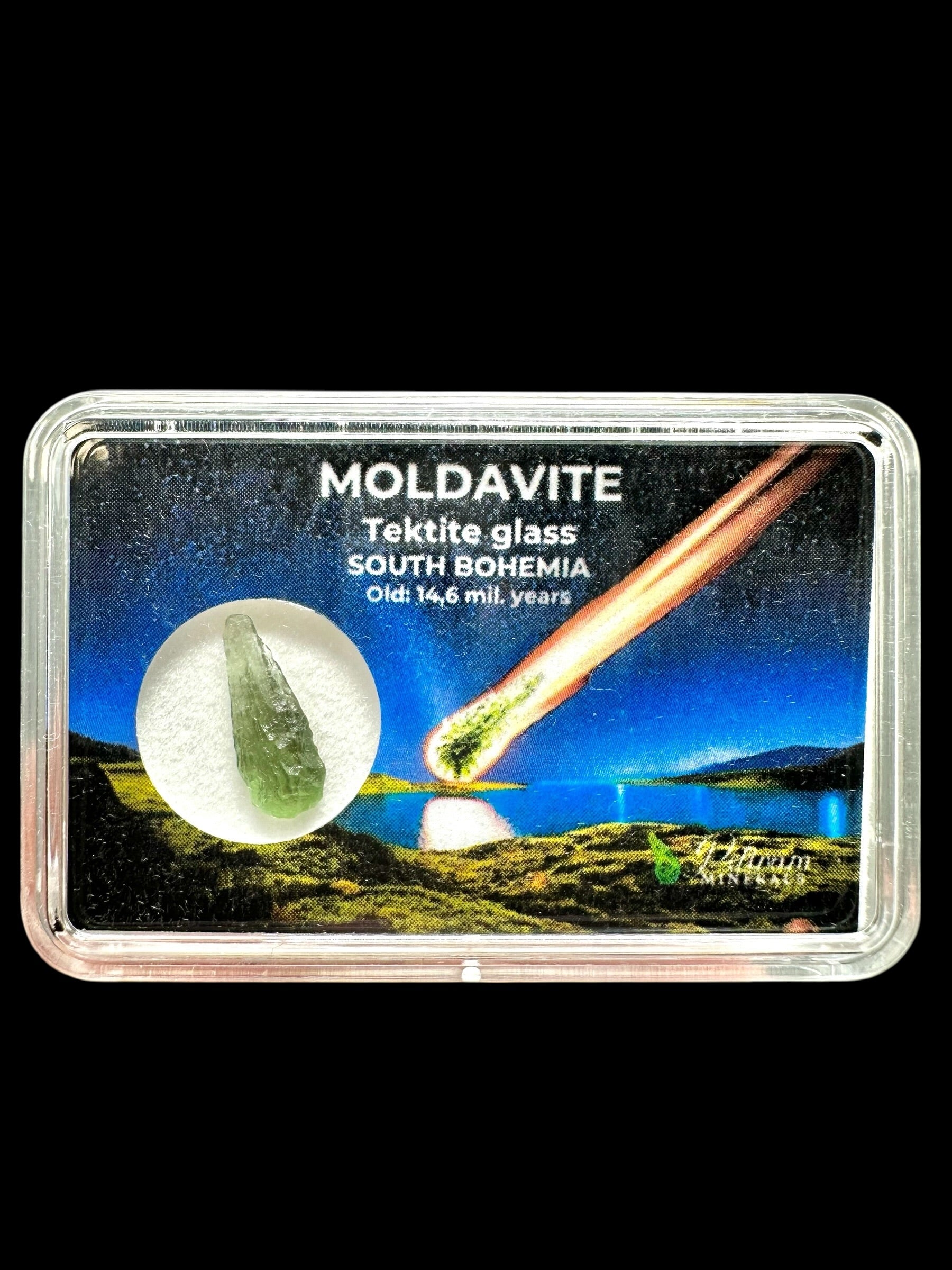 Moldavite in box – Chlum