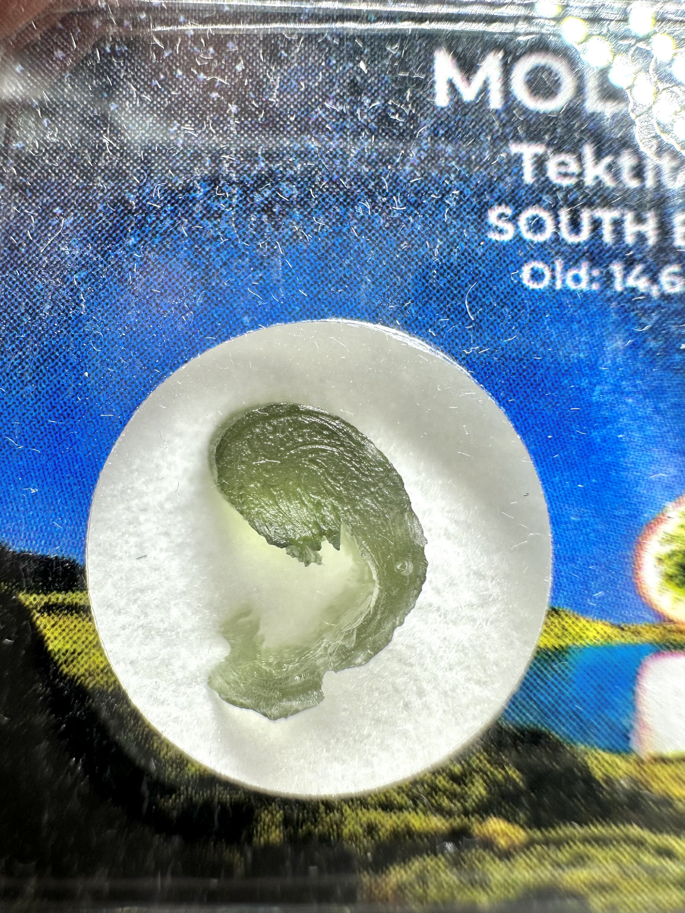 Moldavite in box – Chlum - VVK56