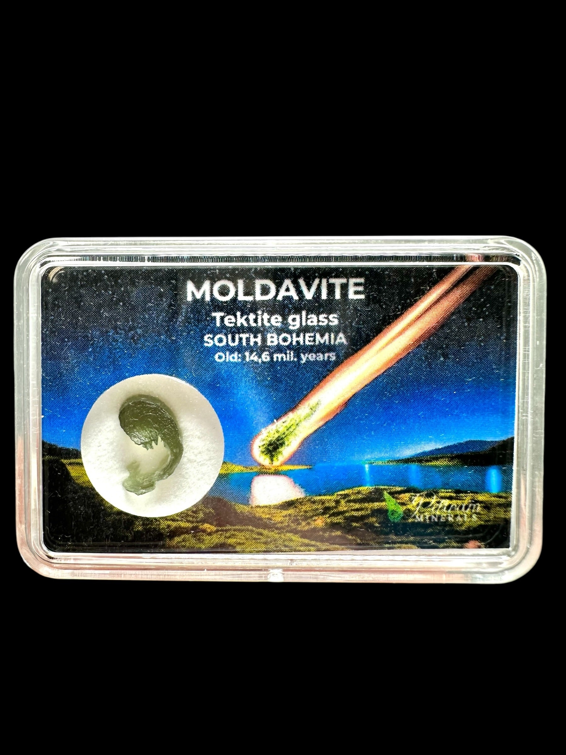 Moldavite in box – Chlum