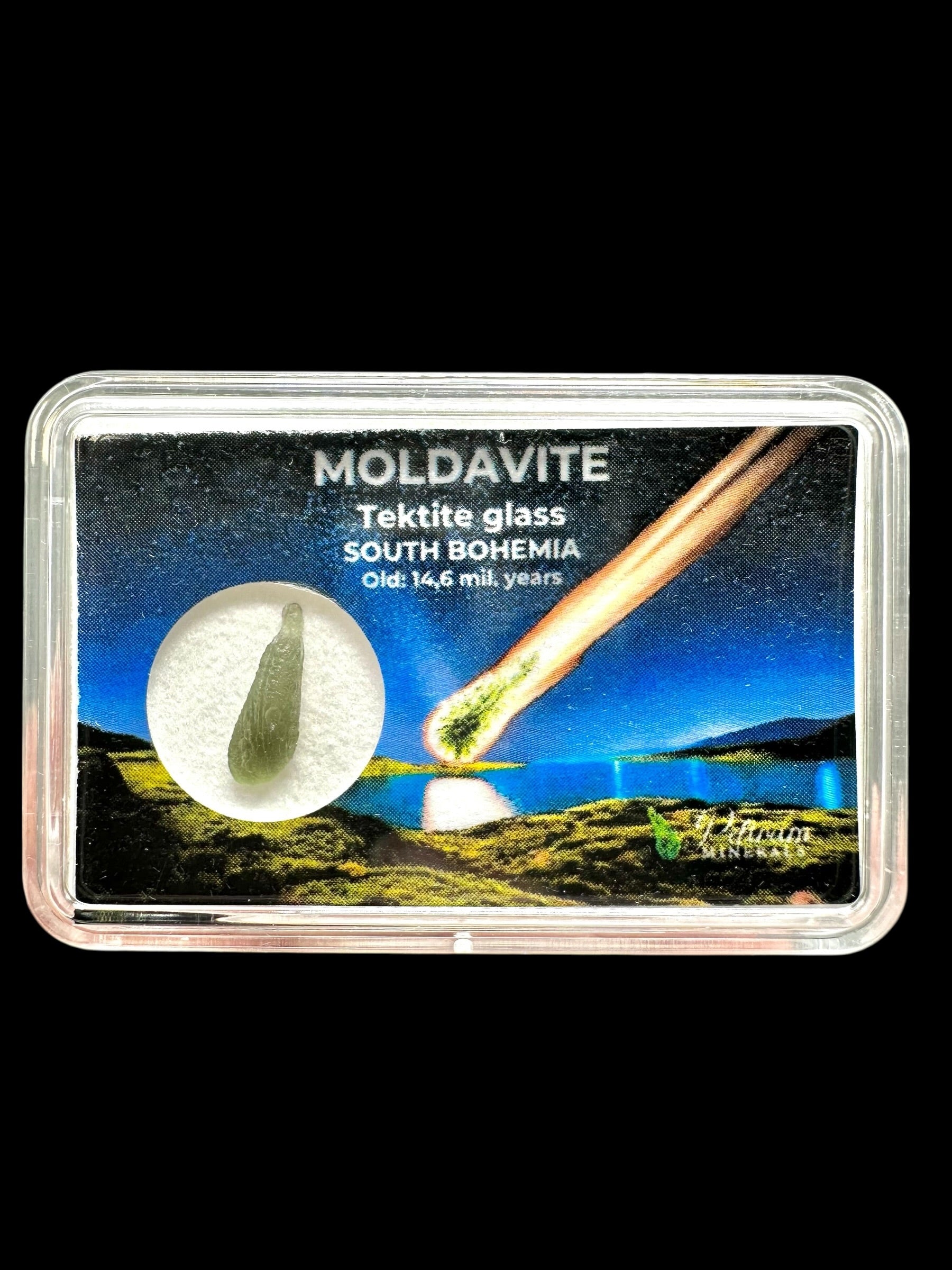 Moldavite in box – Chlum