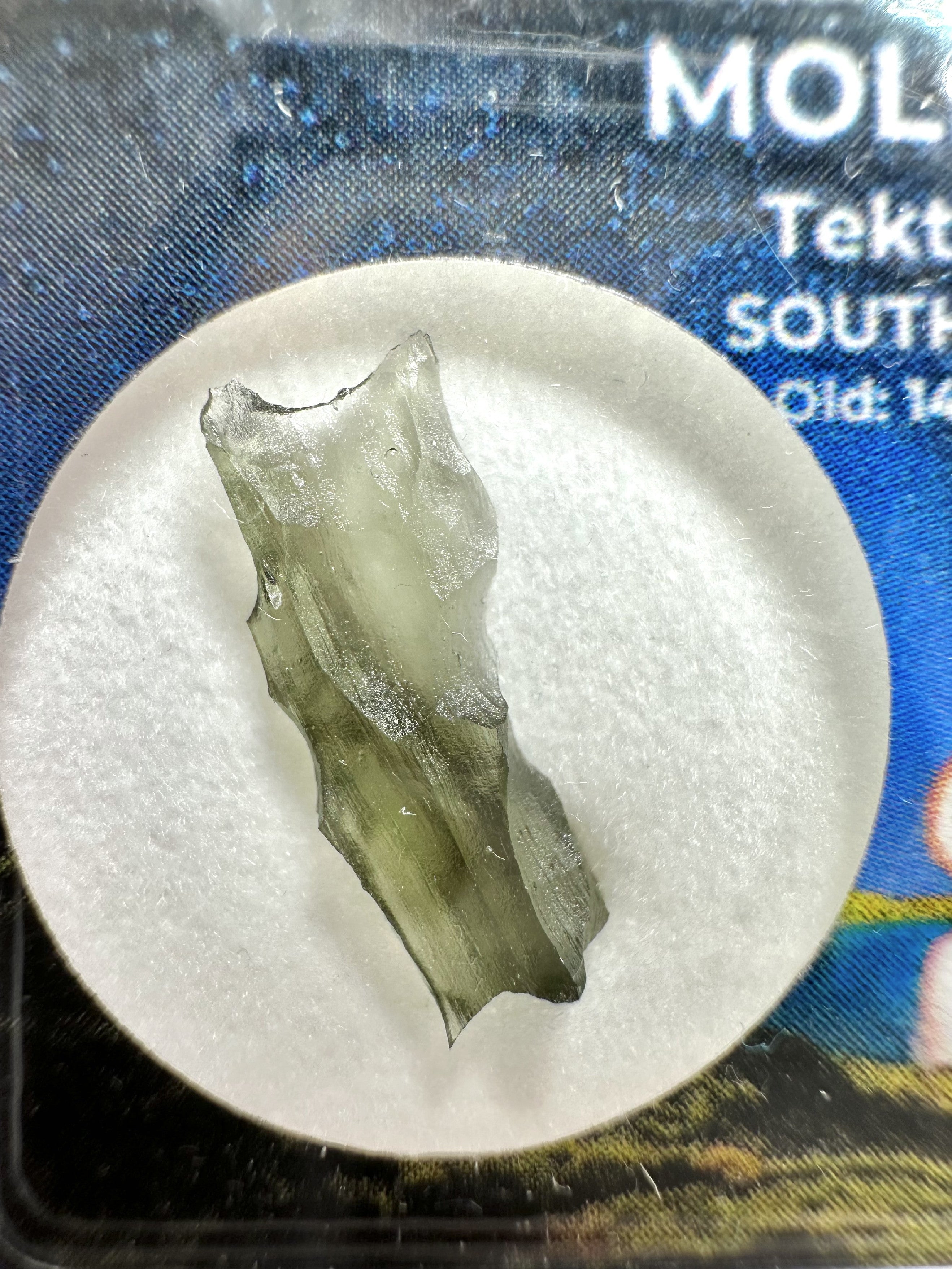 Moldavite in box – Besednice Jezkovna - VVK63