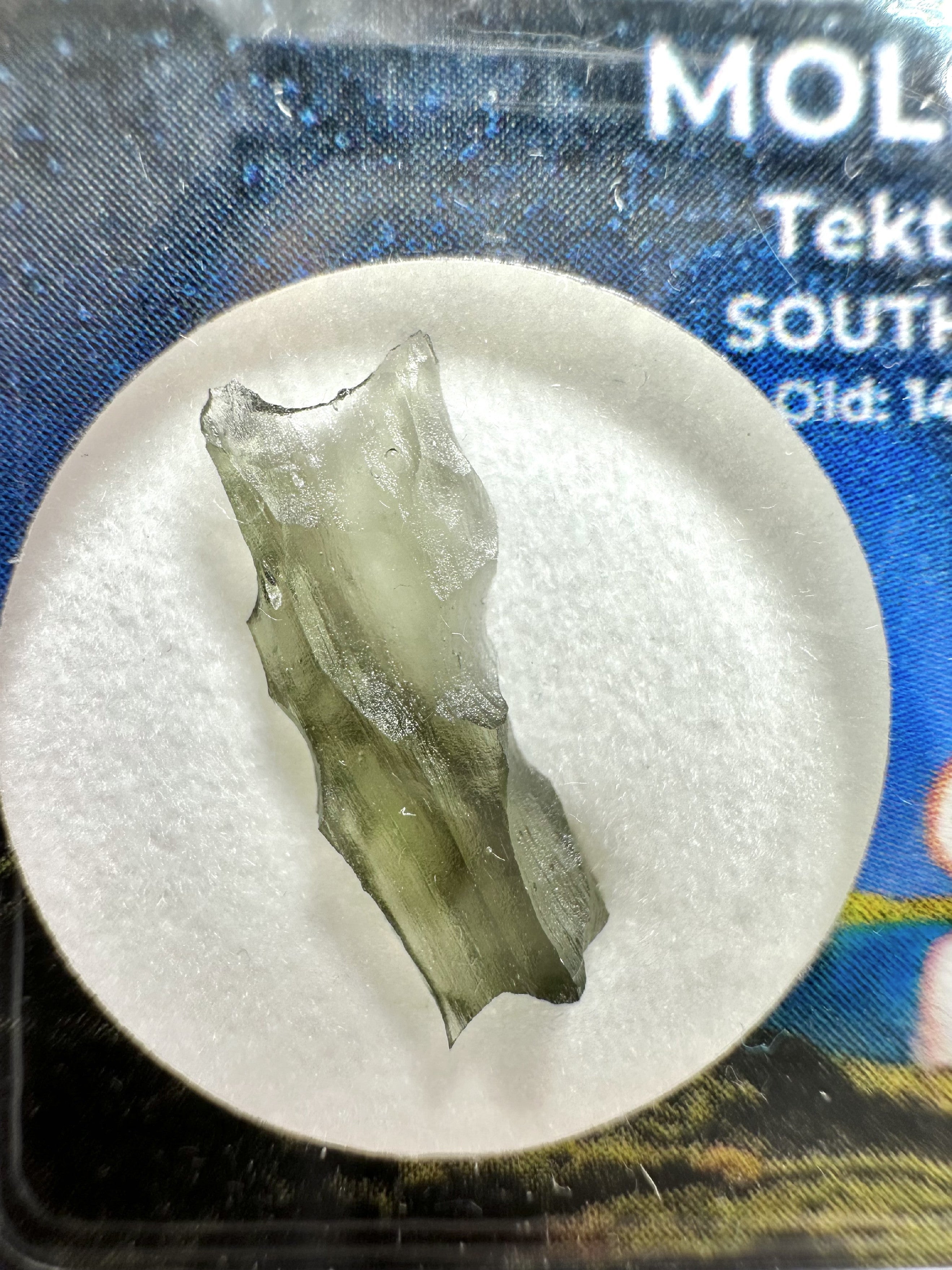 Moldavite in box – Besednice Jezkovna - VVK63