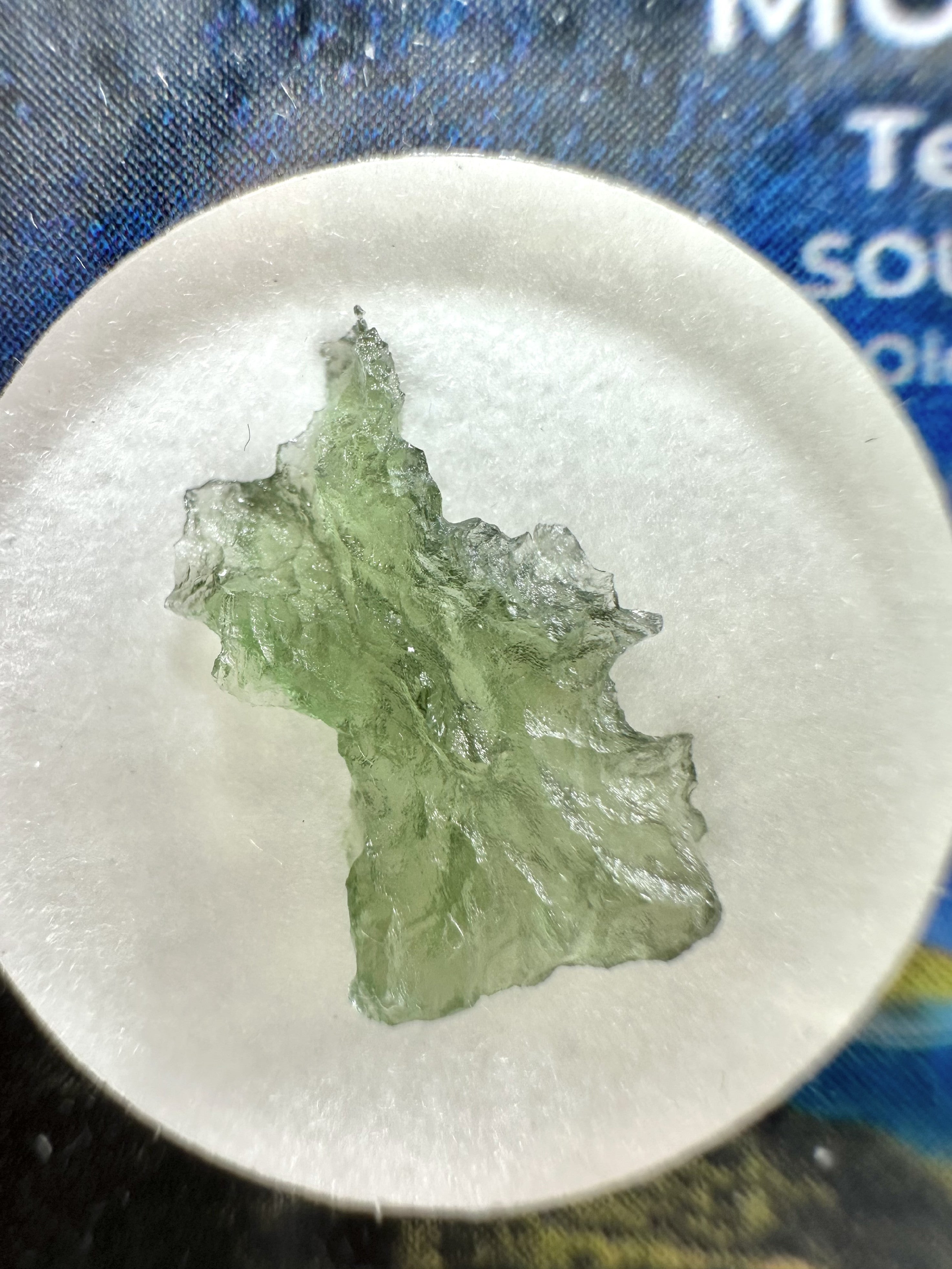 Moldavite in box – Besednice Jezkovna - VVK65