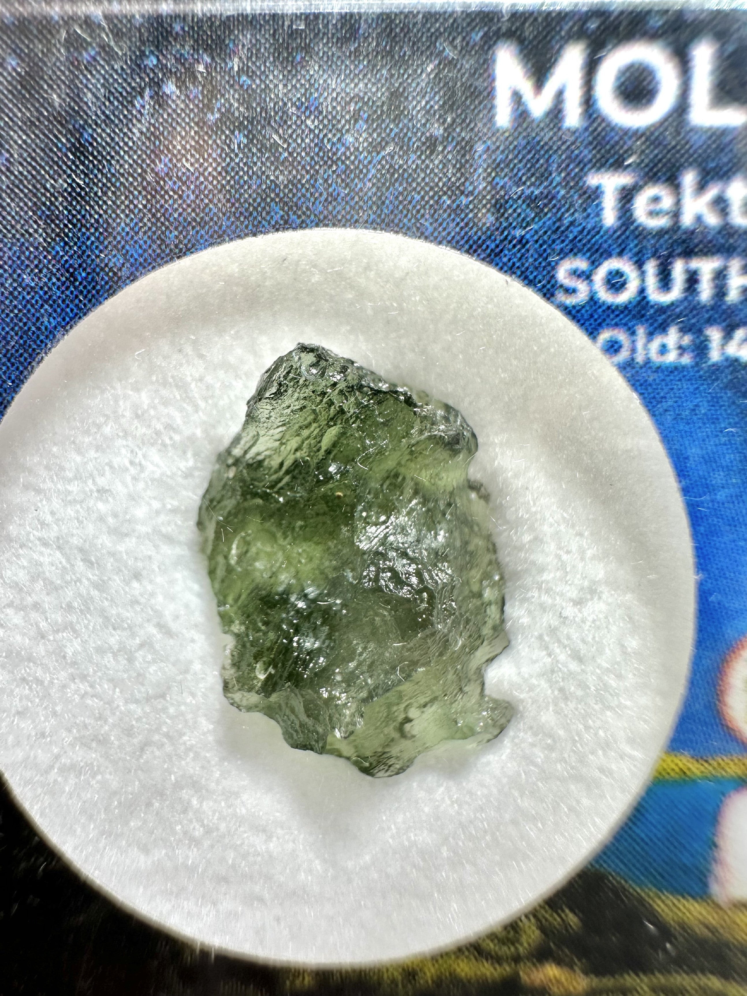Moldavite in box – Olesnice - VVK66