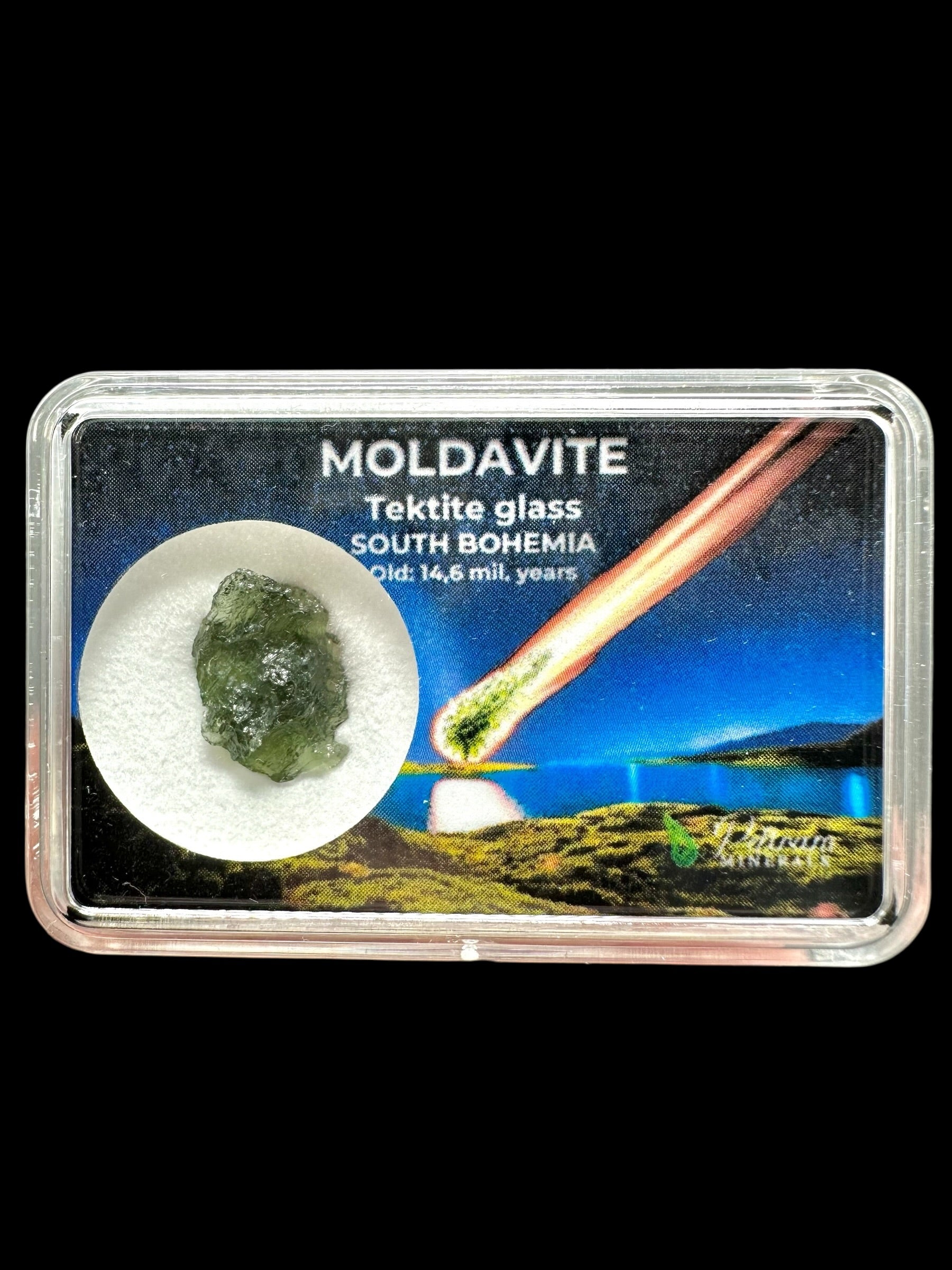 Moldavite in box – Olesnice