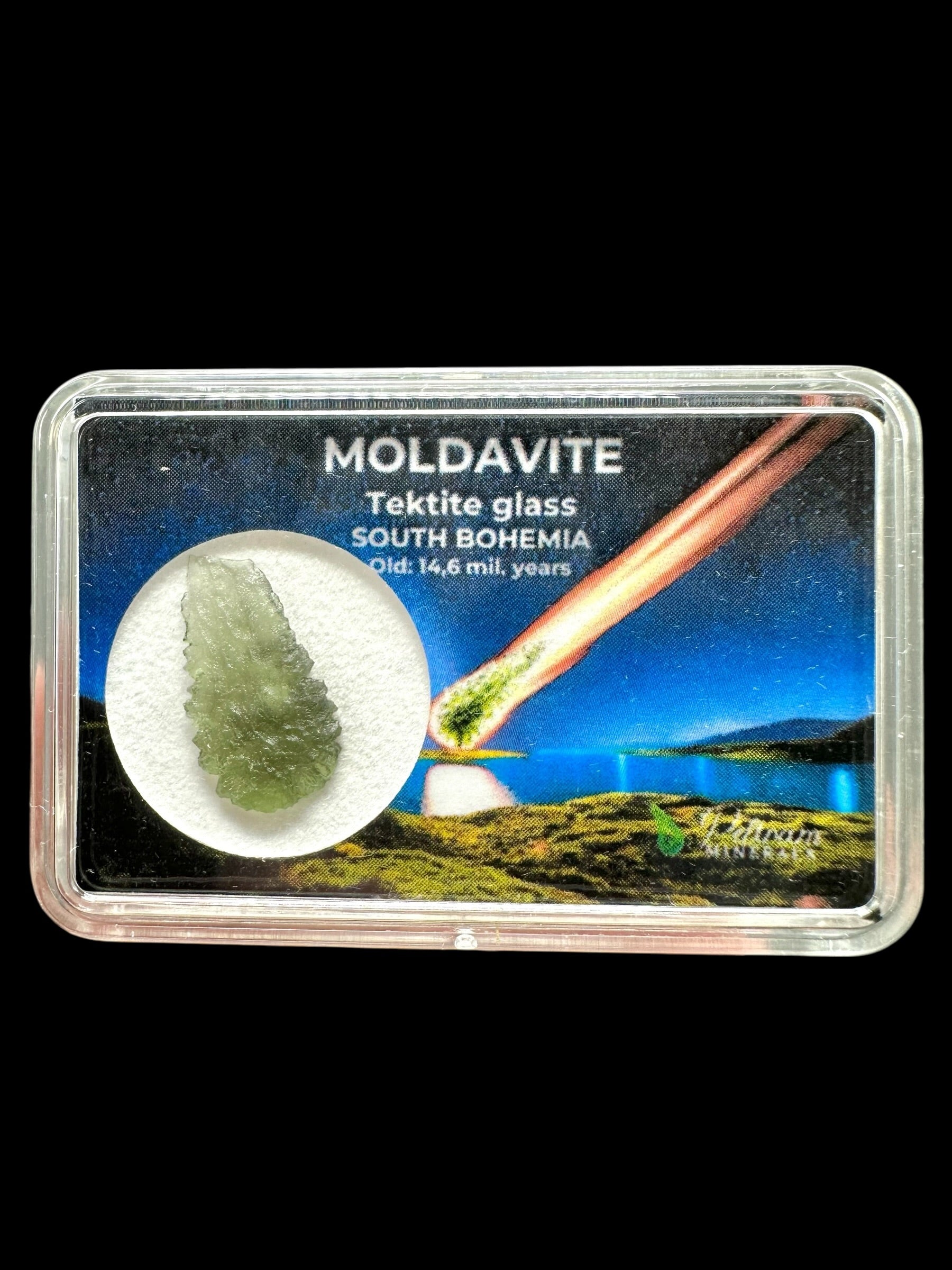 Moldavite in box – Olesnice
