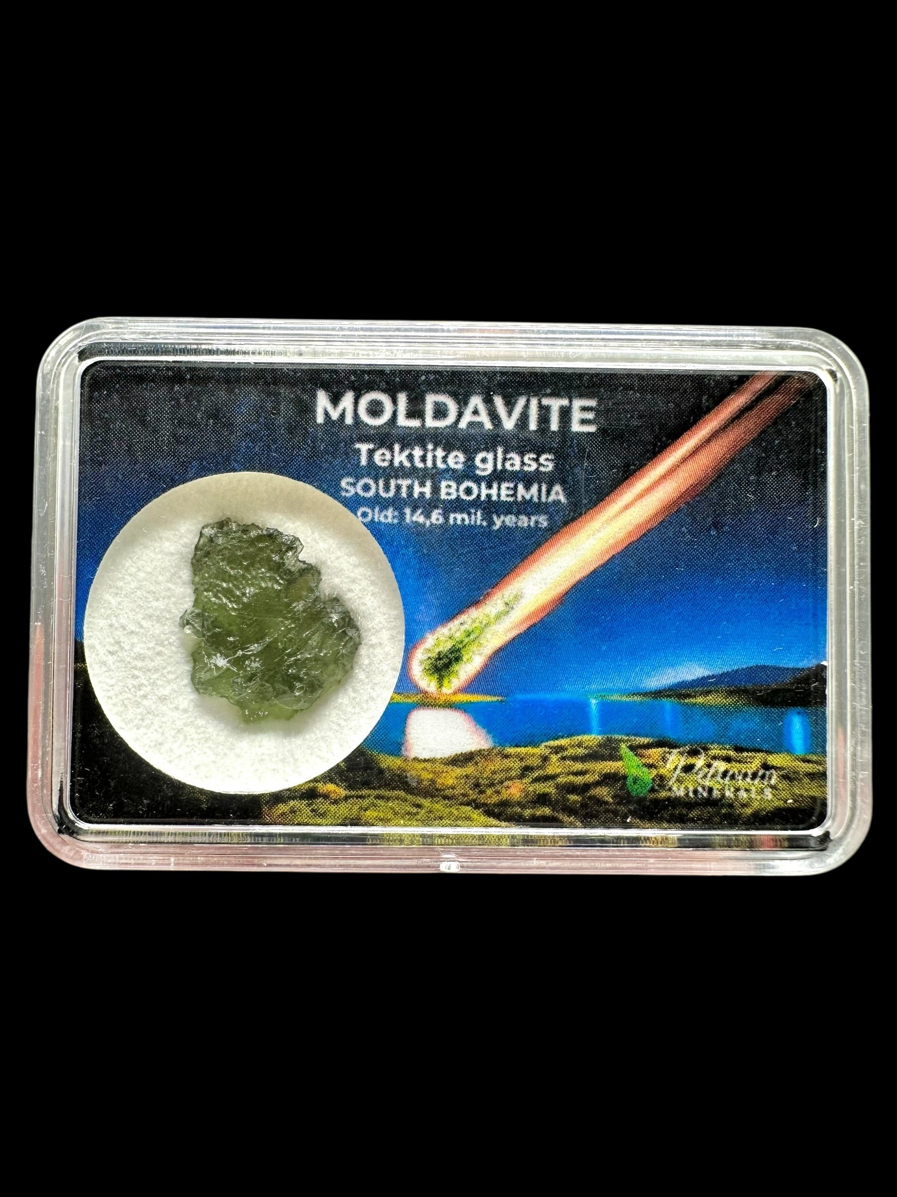Moldavite in box – Olesnice