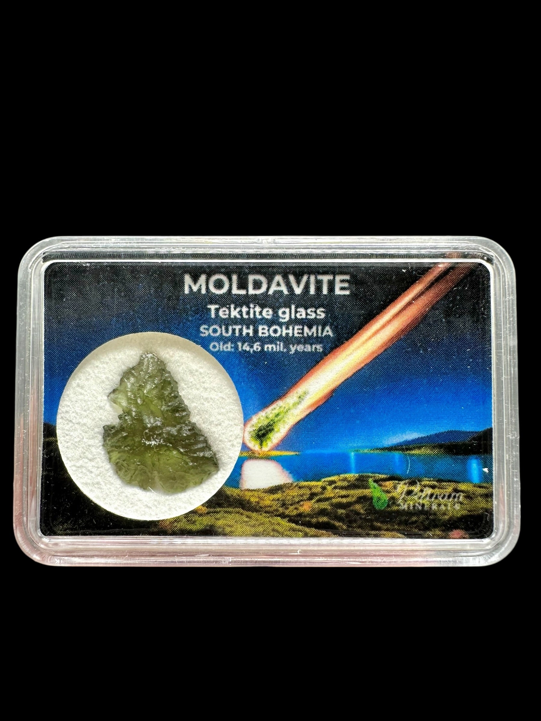 Moldavite in box – Olesnice