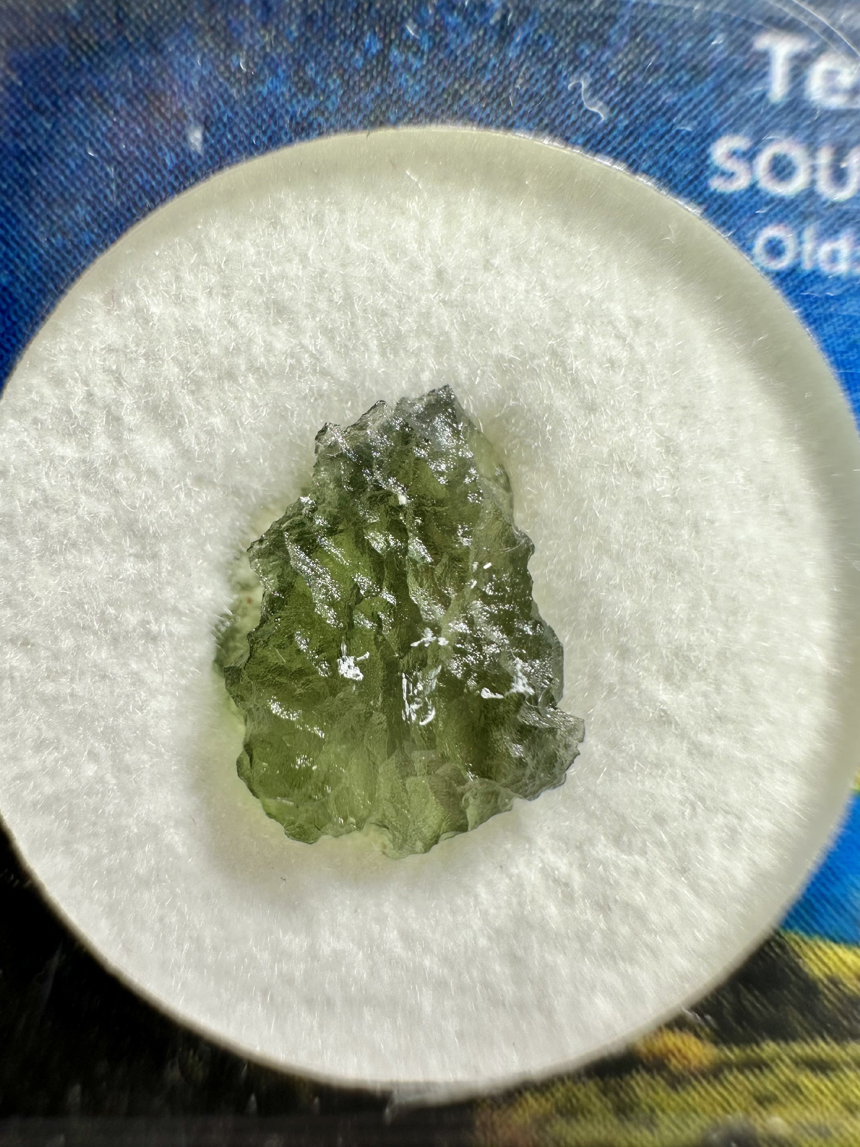 Moldavite in box – Olesnice - VVK75