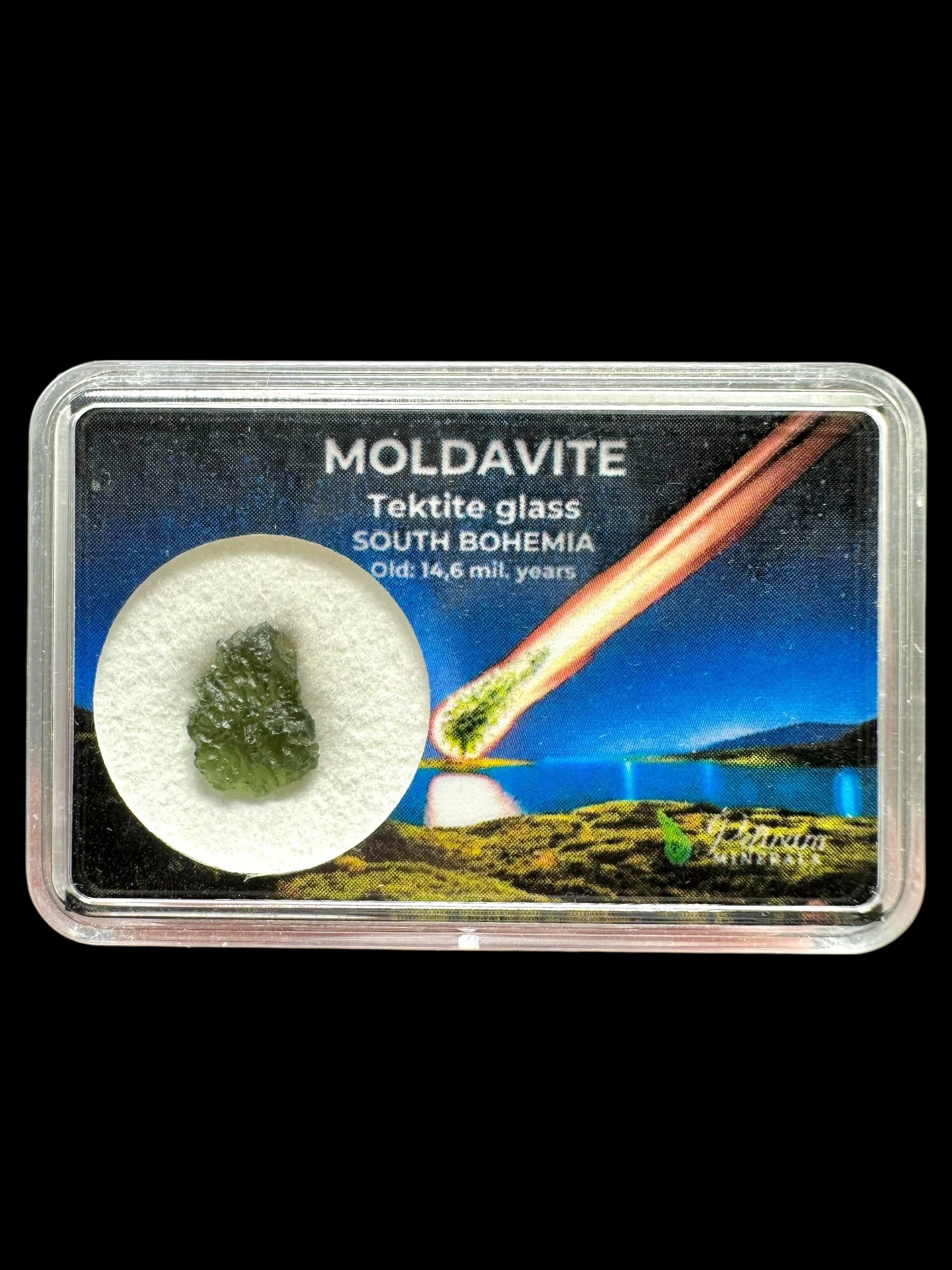Moldavite in box – Olesnice